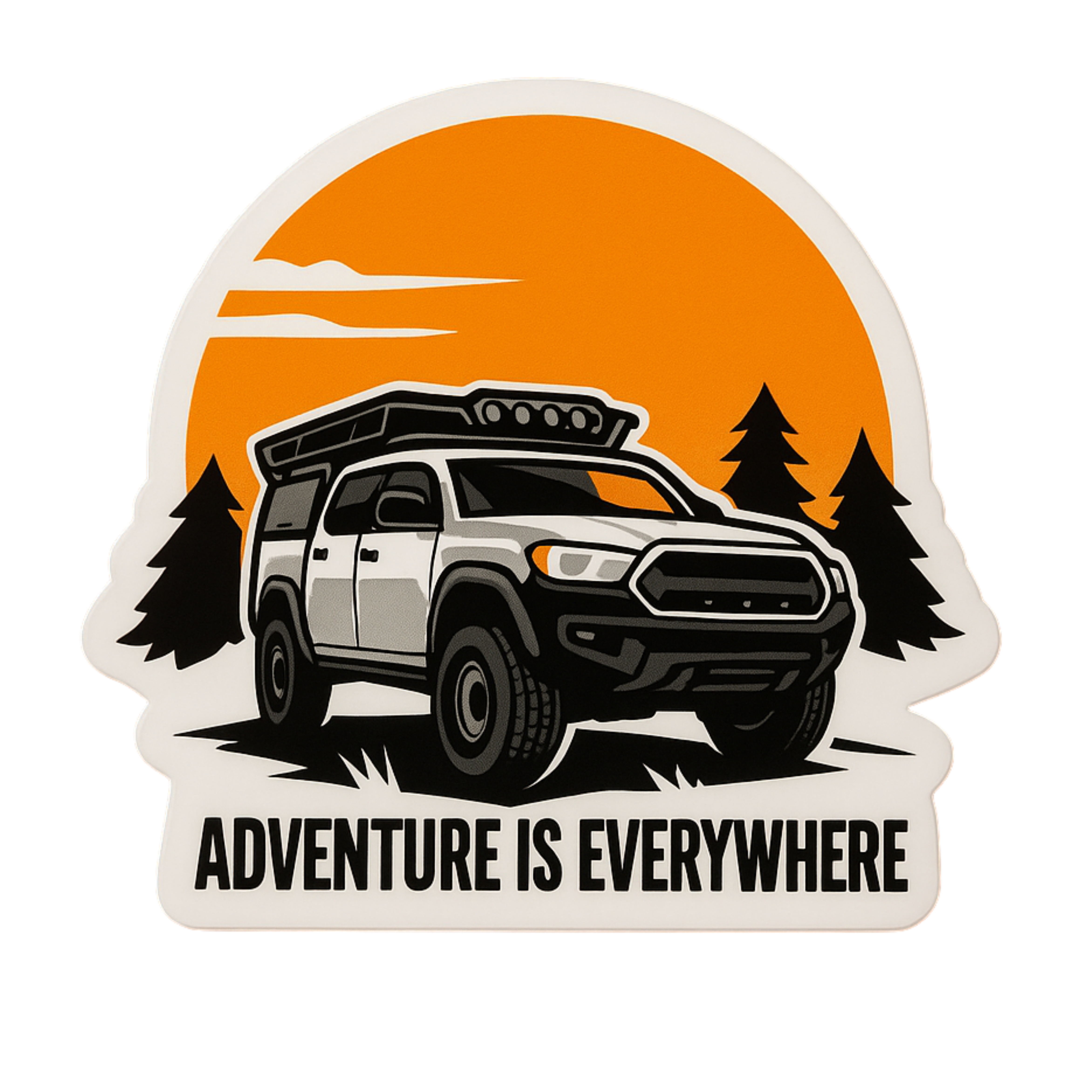 Adventure Is Everything - Aesthetic Vinyl Sticker – Waterproof Quote Decal Sticker for Laptop, Water