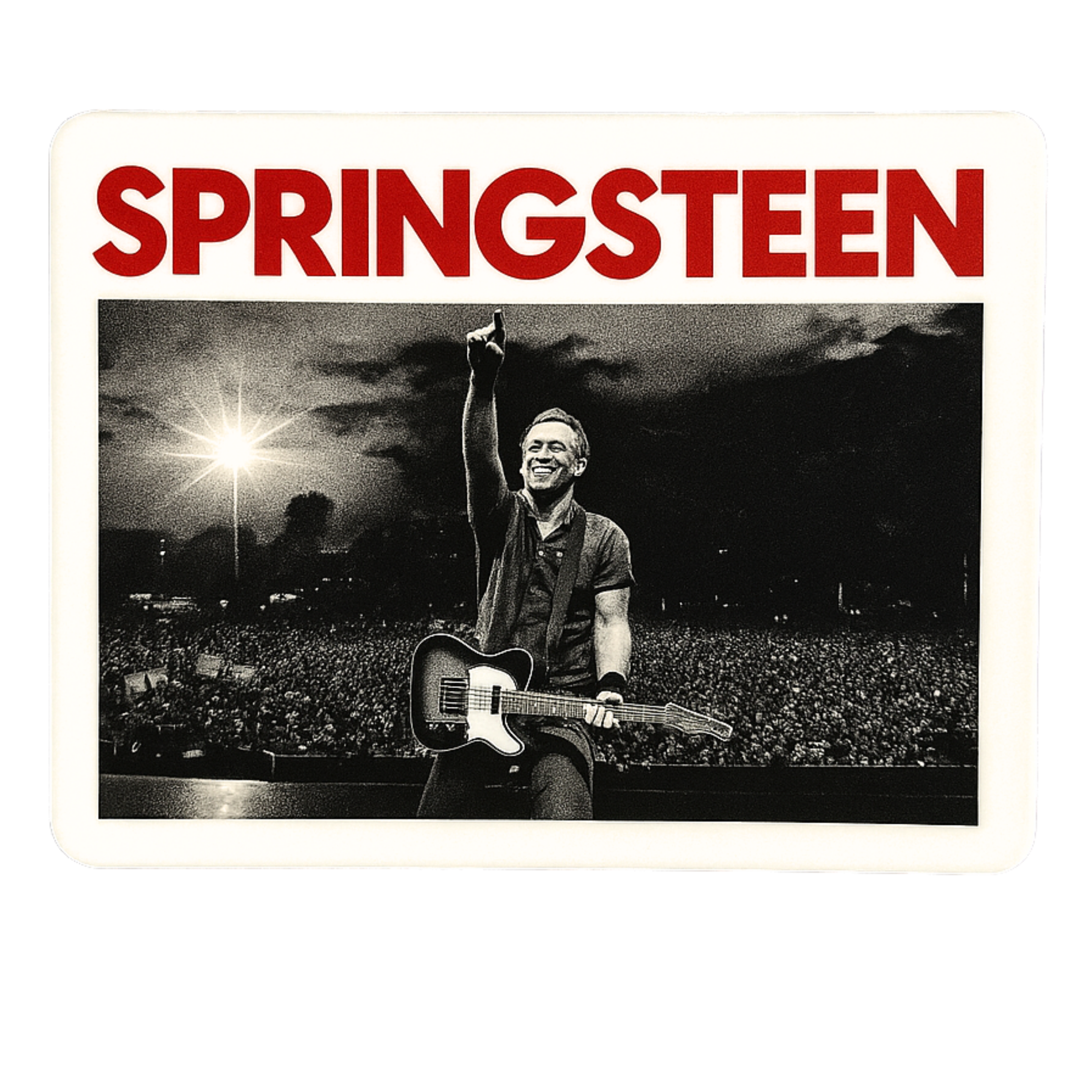 Springsteen - Aesthetic Vinyl Sticker – Waterproof Quote Decal Sticker for Laptop, Water Bottle, Car