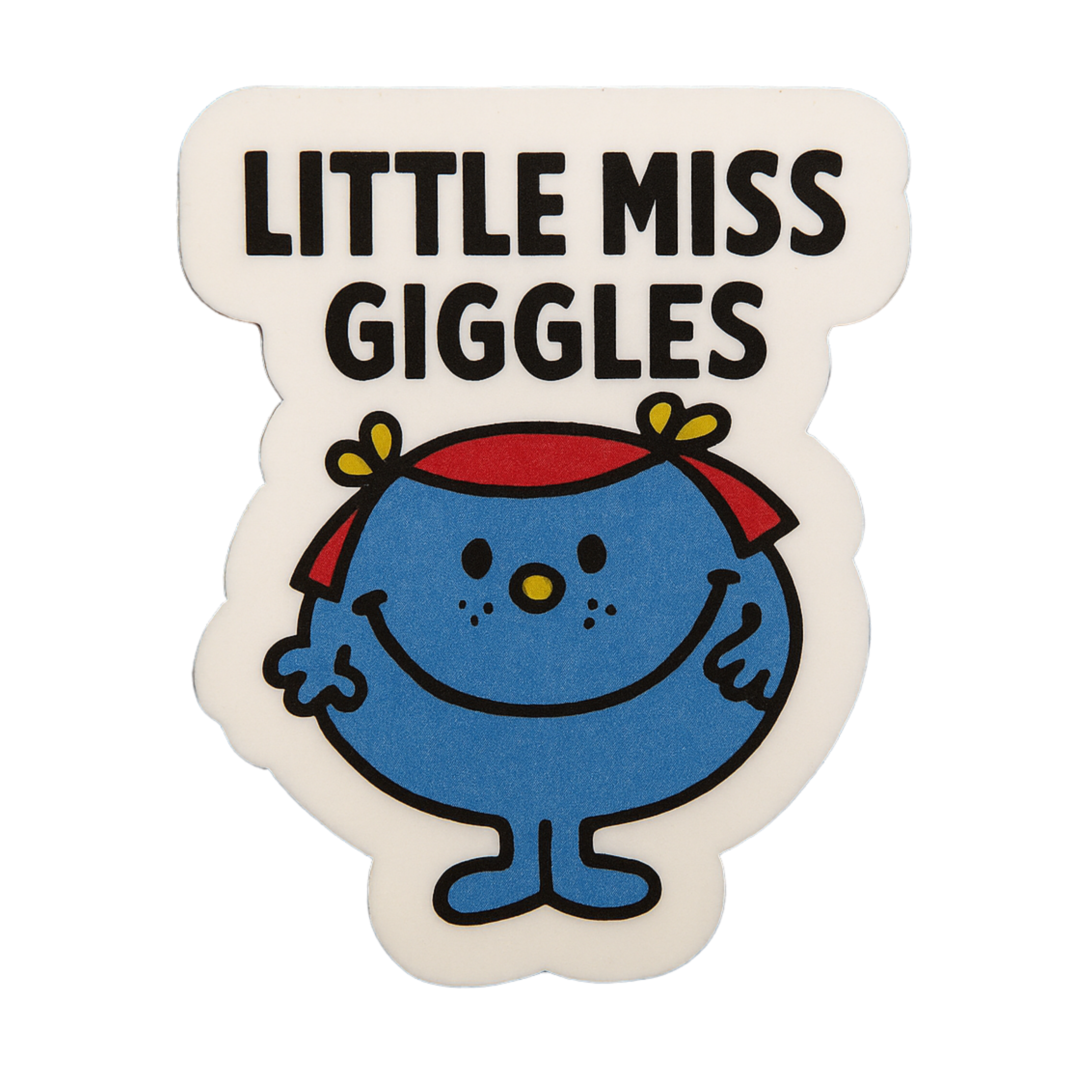 Little Miss Giggles - Aesthetic Vinyl Sticker – Waterproof Quote Decal Sticker for Laptop, Water Bot