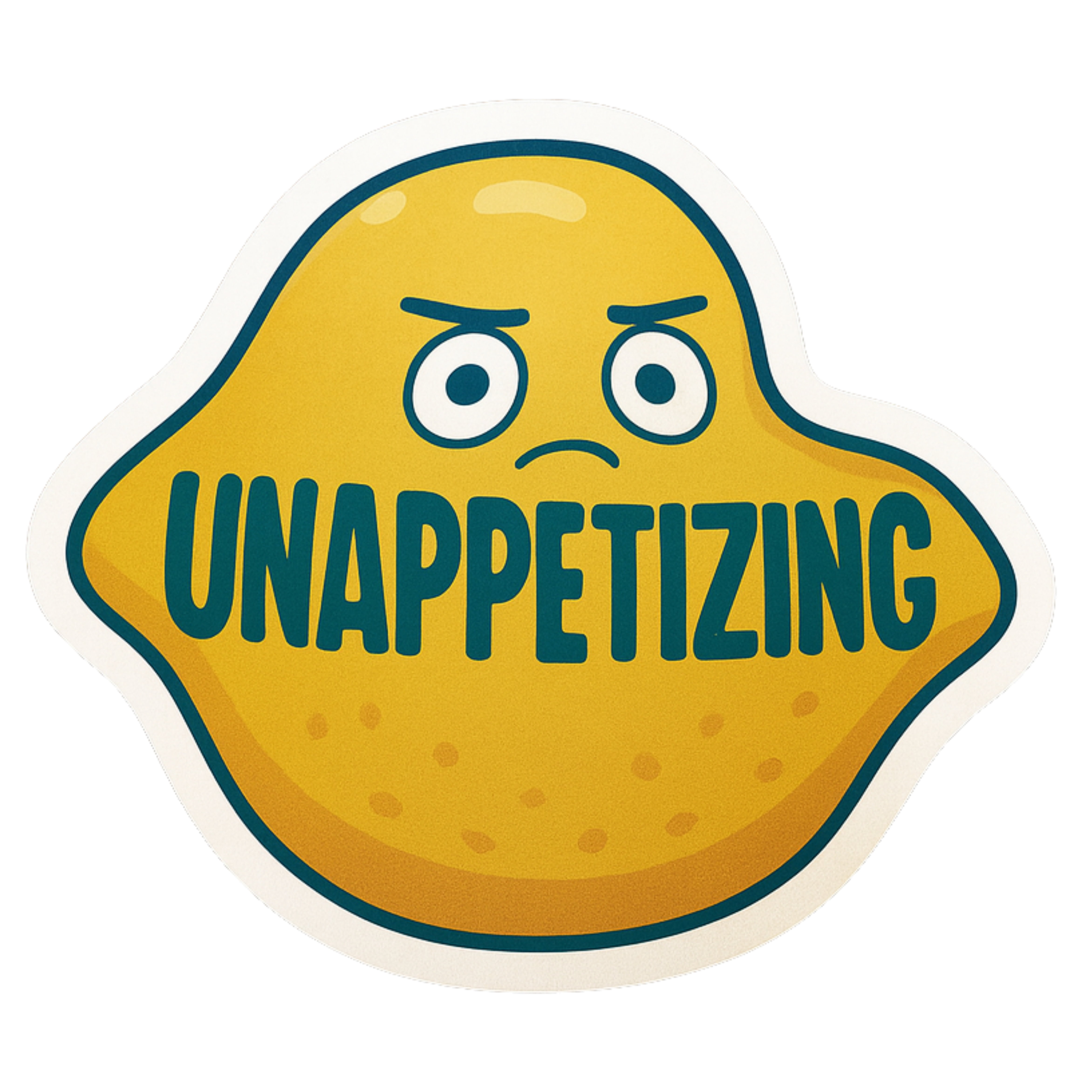 Unappetizing Sticker - Aesthetic Vinyl Sticker – Waterproof Quote Decal Sticker for Laptop, Water Bo