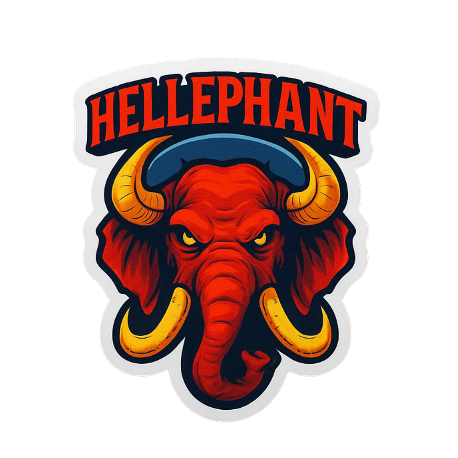 Hellephant - Aesthetic Vinyl Sticker – Waterproof Quote Decal Sticker for Laptop, Water Bottle, Car,