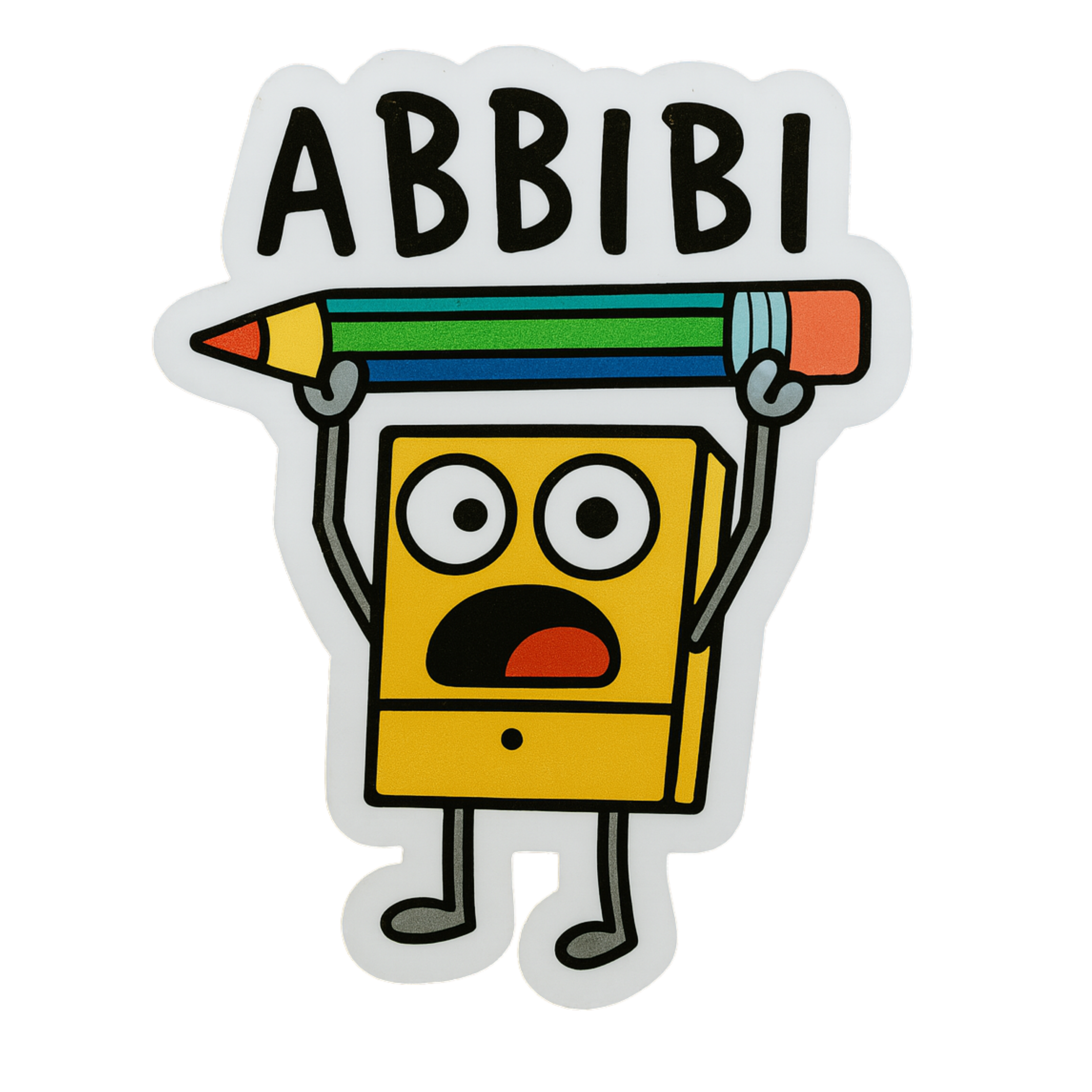 Abbibi Sticker - Aesthetic Vinyl Sticker – Waterproof Quote Decal Sticker for Laptop, Water Bottle, 