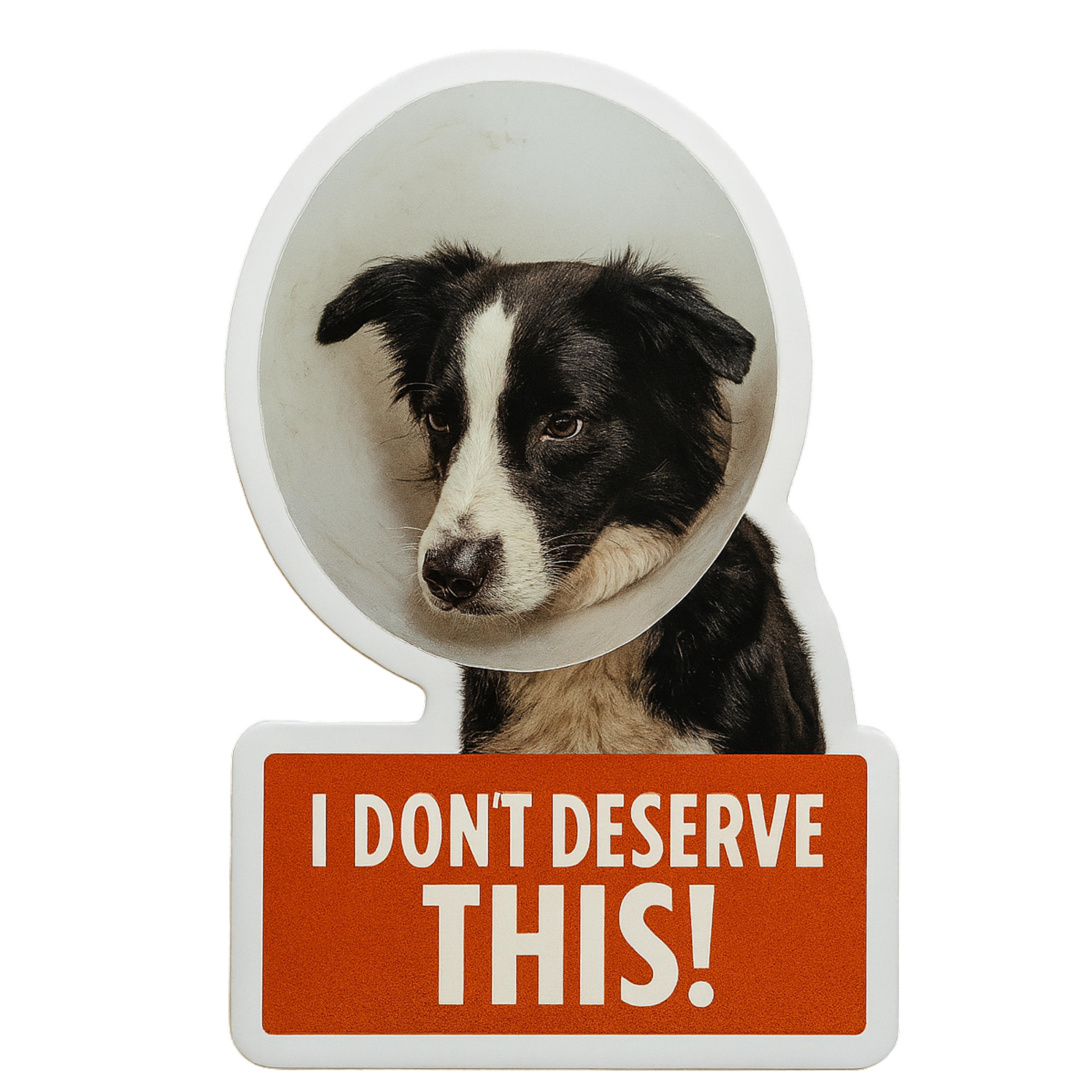 I Don't Deserve This! - Aesthetic Vinyl Sticker – Waterproof Quote Decal Sticker for Laptop, Water B