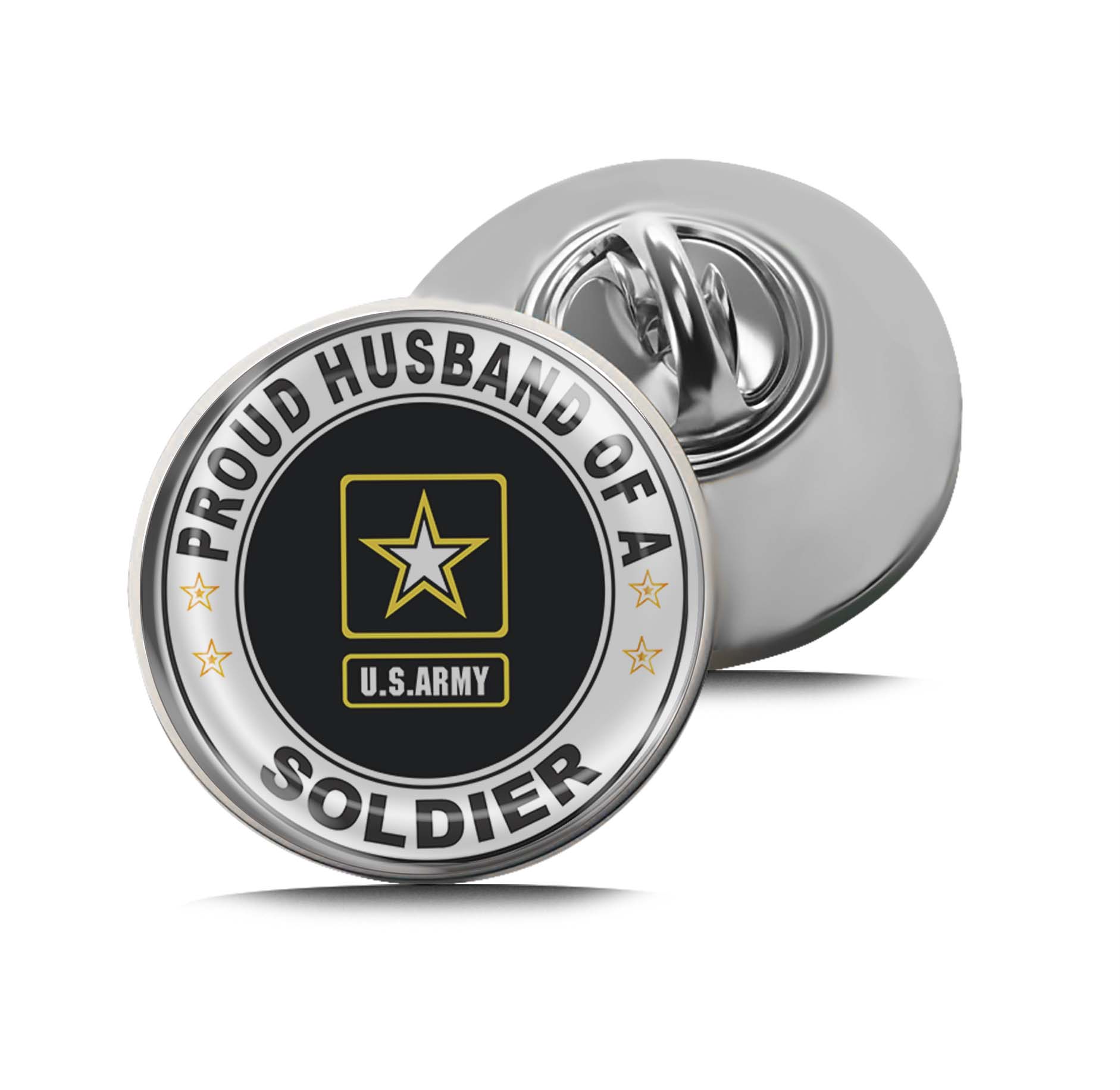 Proud Husband of a Soldier U.S. Army Limited Edition Lapel Pin Exclusive Metal Brooch Badge Accessories For Backpack, Clothes, Hats | Cute Gifts and Collectibles