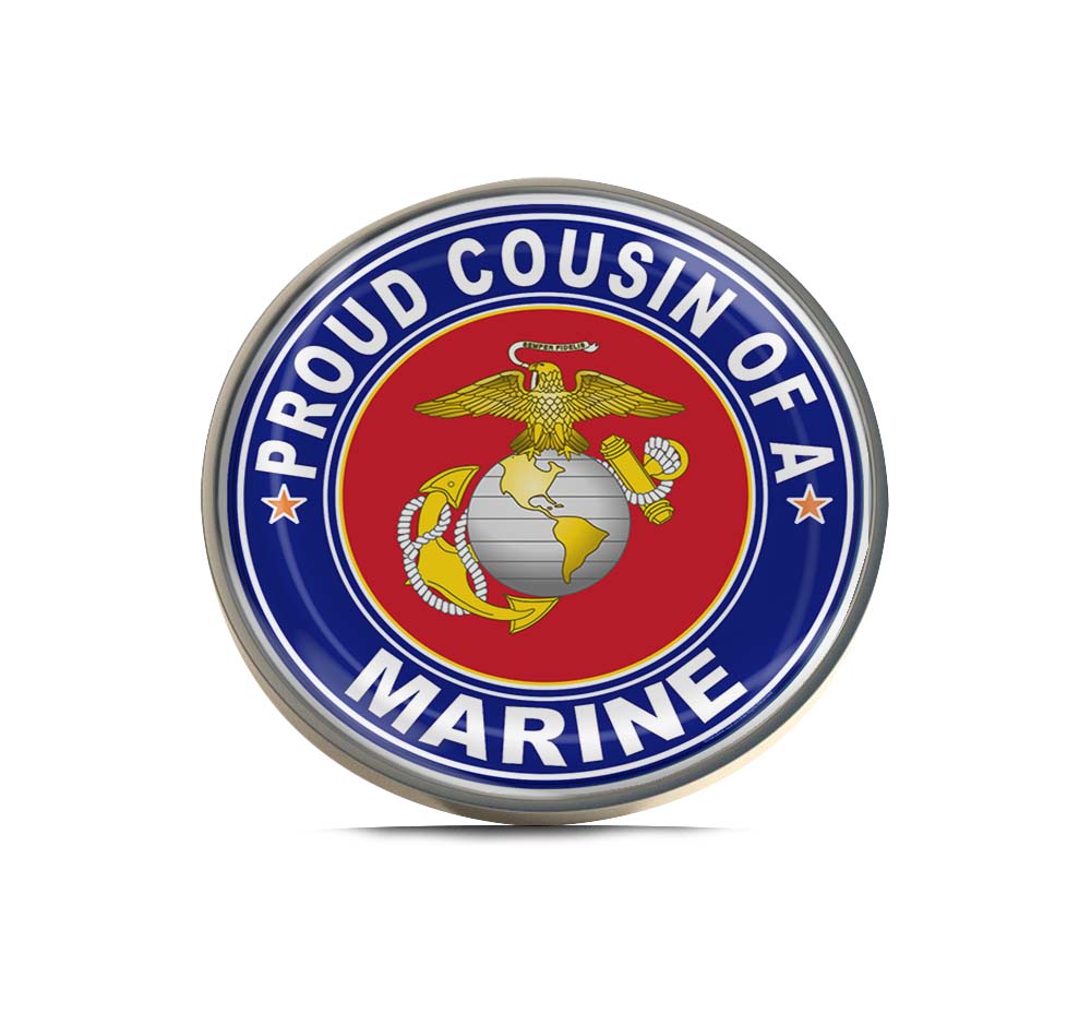Proud Cousin of a Marine U.S. Marine Corps Limited Edition Lapel Pin Exclusive Metal Brooch Badge Accessories For Backpack, Clothes, Hats | Cute Gifts and Collectibles