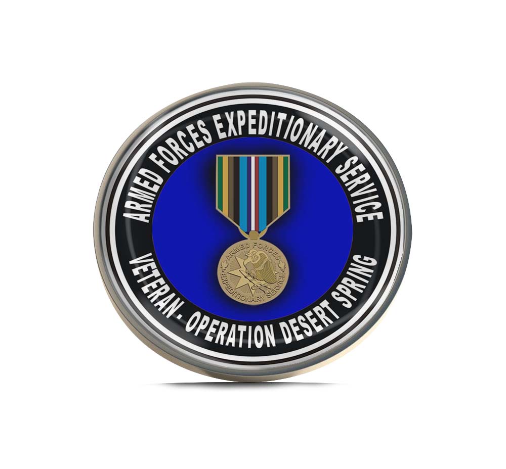 Armed Forces Expeditionary Medal Operation Desert Spring Limited Edition Lapel Pin Exclusive Metal Brooch Badge Accessories For Backpack, Clothes, Hats | Cute Gifts and Collectibles