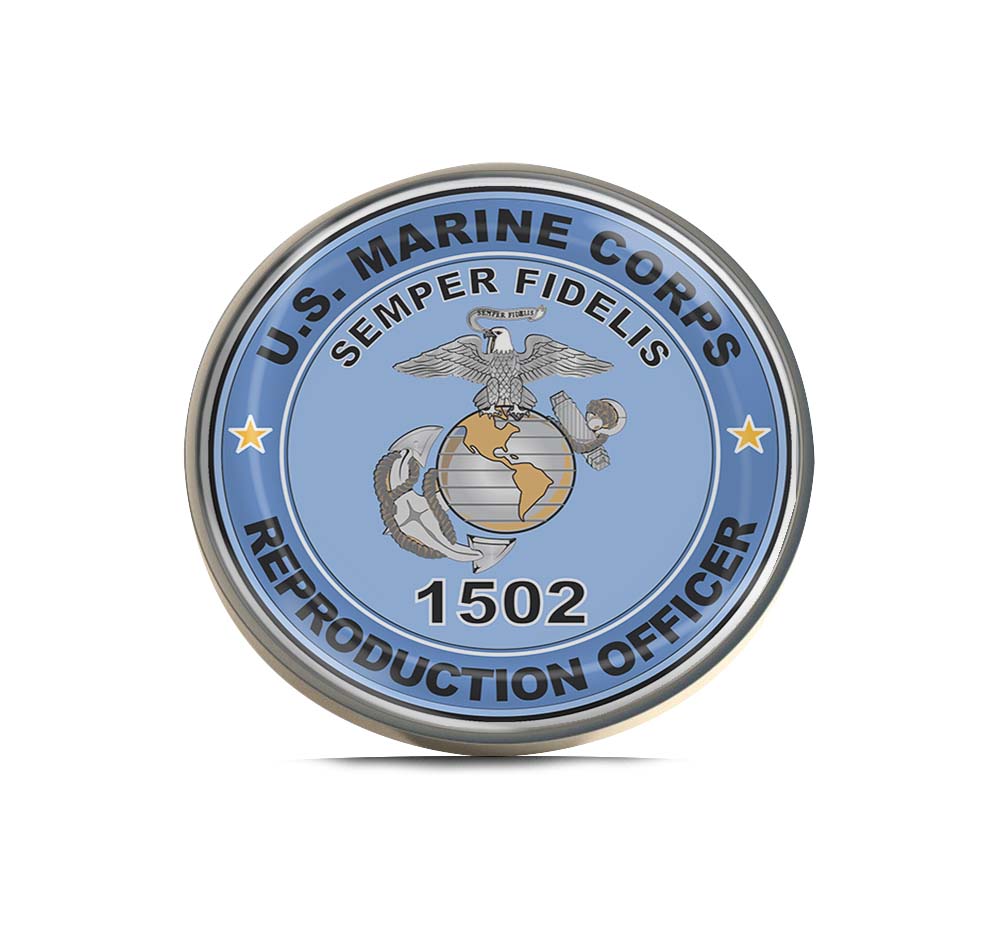 U.S.M.C. MOS 1502 Reproduction Officer Limited Edition Lapel Pin Exclusive Metal Brooch Badge Accessories For Backpack, Clothes, Hats | Cute Gifts and Collectibles