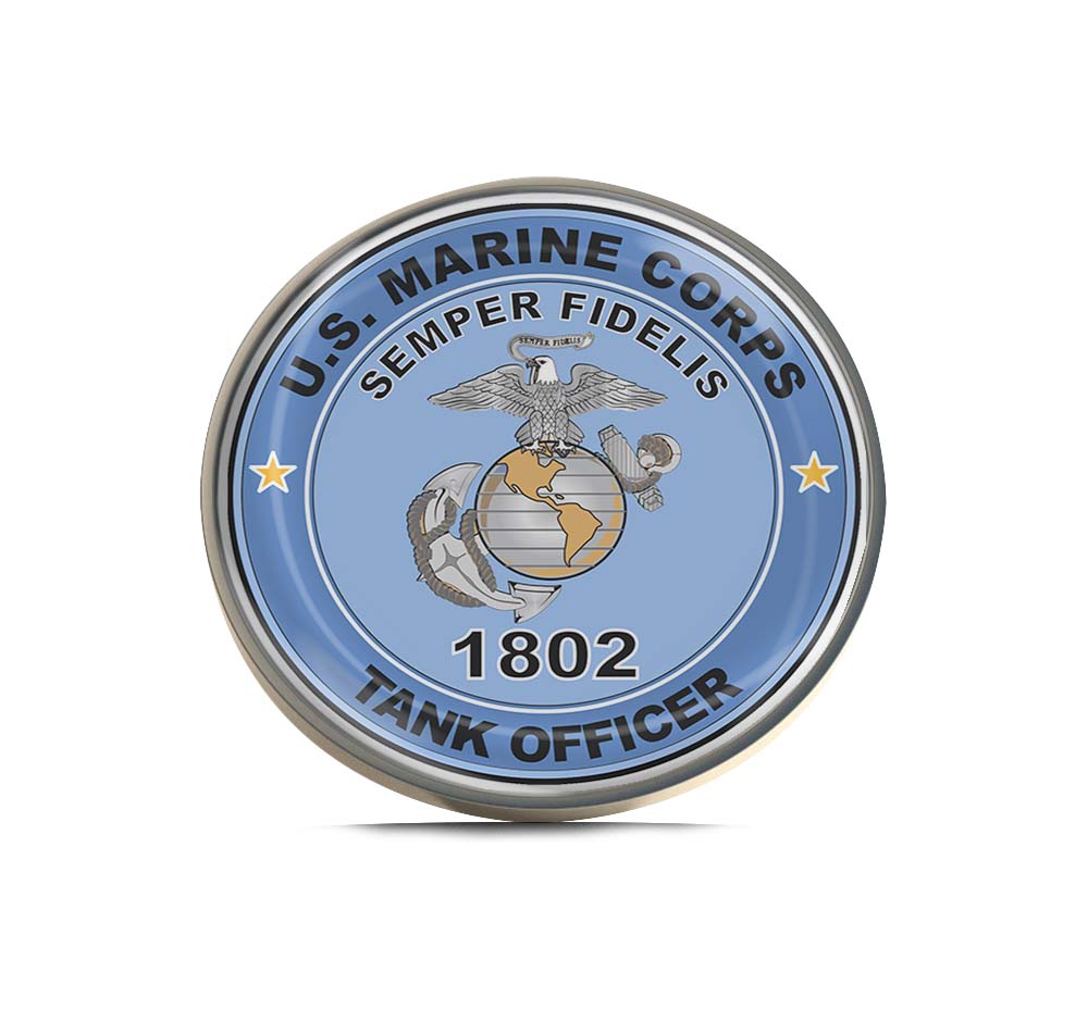 U.S.M.C. MOS 1802 Tank Officer Limited Edition Lapel Pin Exclusive Metal Brooch Badge Accessories For Backpack, Clothes, Hats | Cute Gifts and Collectibles