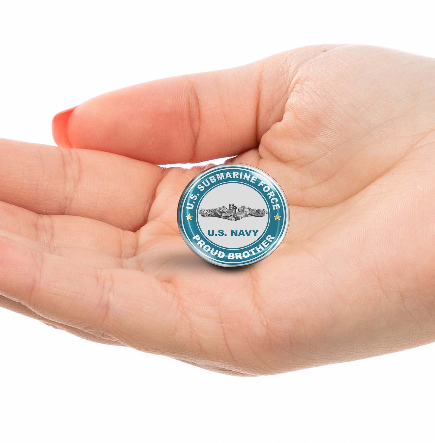 U.S Submarine Force Proud Brother Limited Edition Lapel Pin Exclusive Metal Brooch Badge Accessories For Backpack, Clothes, Hats | Cute Gifts and Collectibles