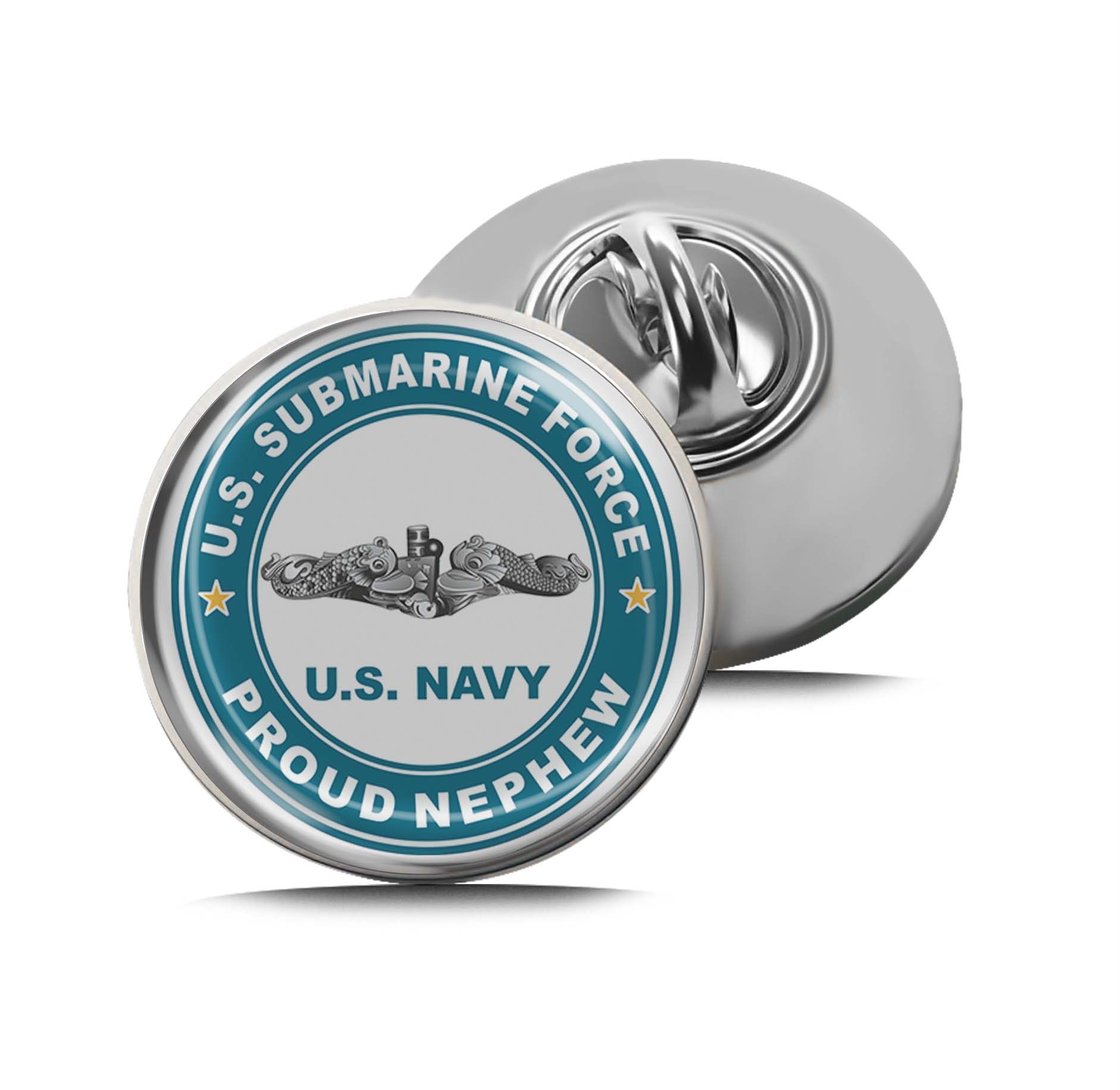 U.S. Submarine Force Proud Nephew Limited Edition Lapel Pin Exclusive Metal Brooch Badge Accessories For Backpack, Clothes, Hats | Cute Gifts and Collectibles
