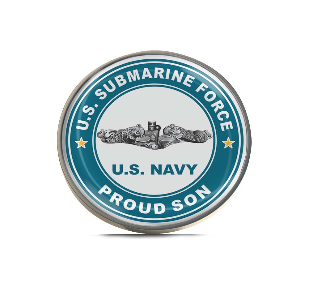 U.S. Submarine Force Proud Son Limited Edition Lapel Pin Exclusive Metal Brooch Badge Accessories For Backpack, Clothes, Hats | Cute Gifts and Collectibles