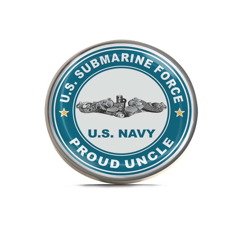 U.S. Submarine Force Proud Uncle Limited Edition Lapel Pin Exclusive Metal Brooch Badge Accessories For Backpack, Clothes, Hats | Cute Gifts and Collectibles