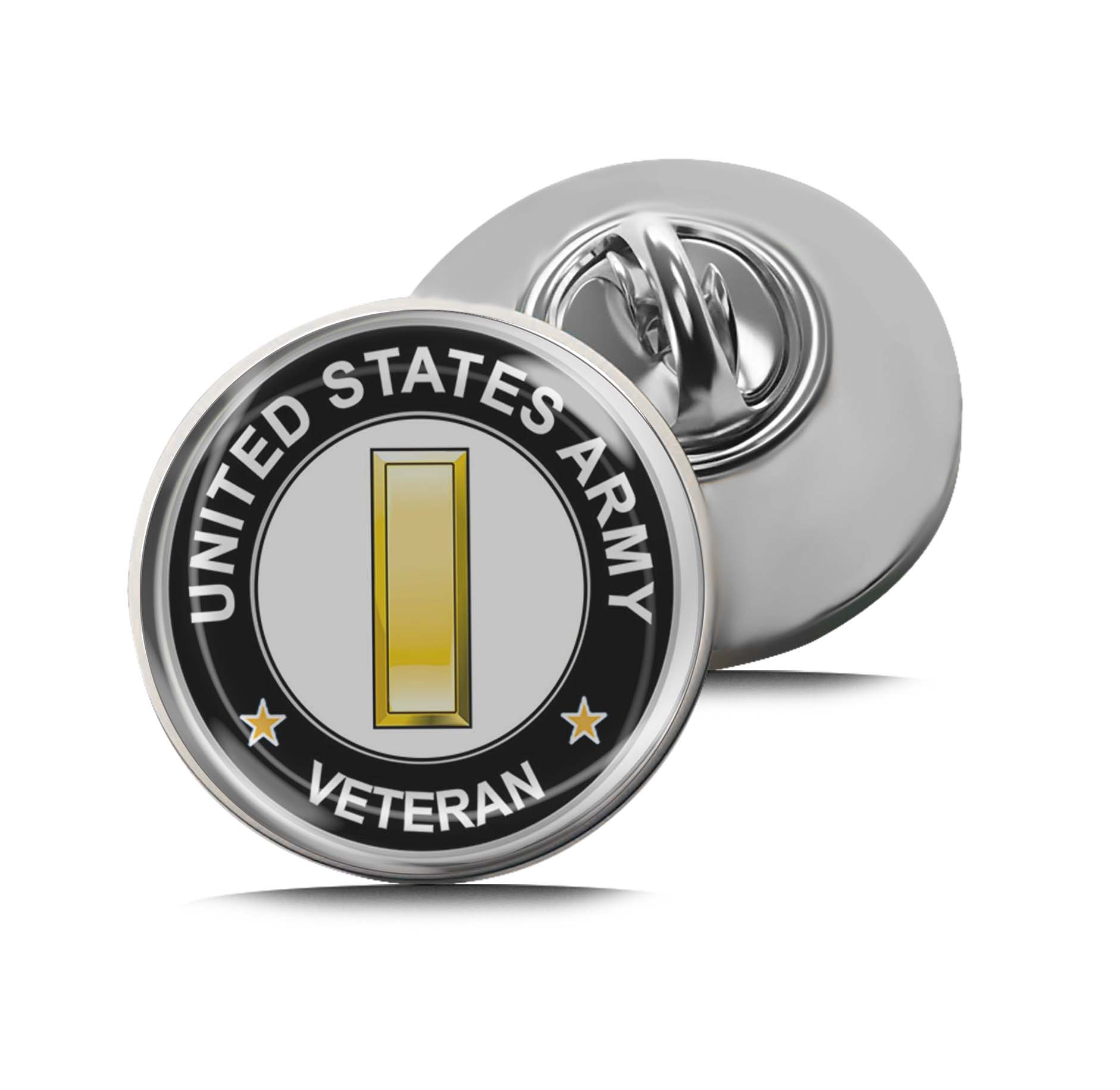 U.S. Army 2nd Lieutenant Rank Veteran Limited Edition Lapel Pin Exclusive Metal Brooch Badge Accessories For Backpack, Clothes, Hats | Cute Gifts and Collectibles