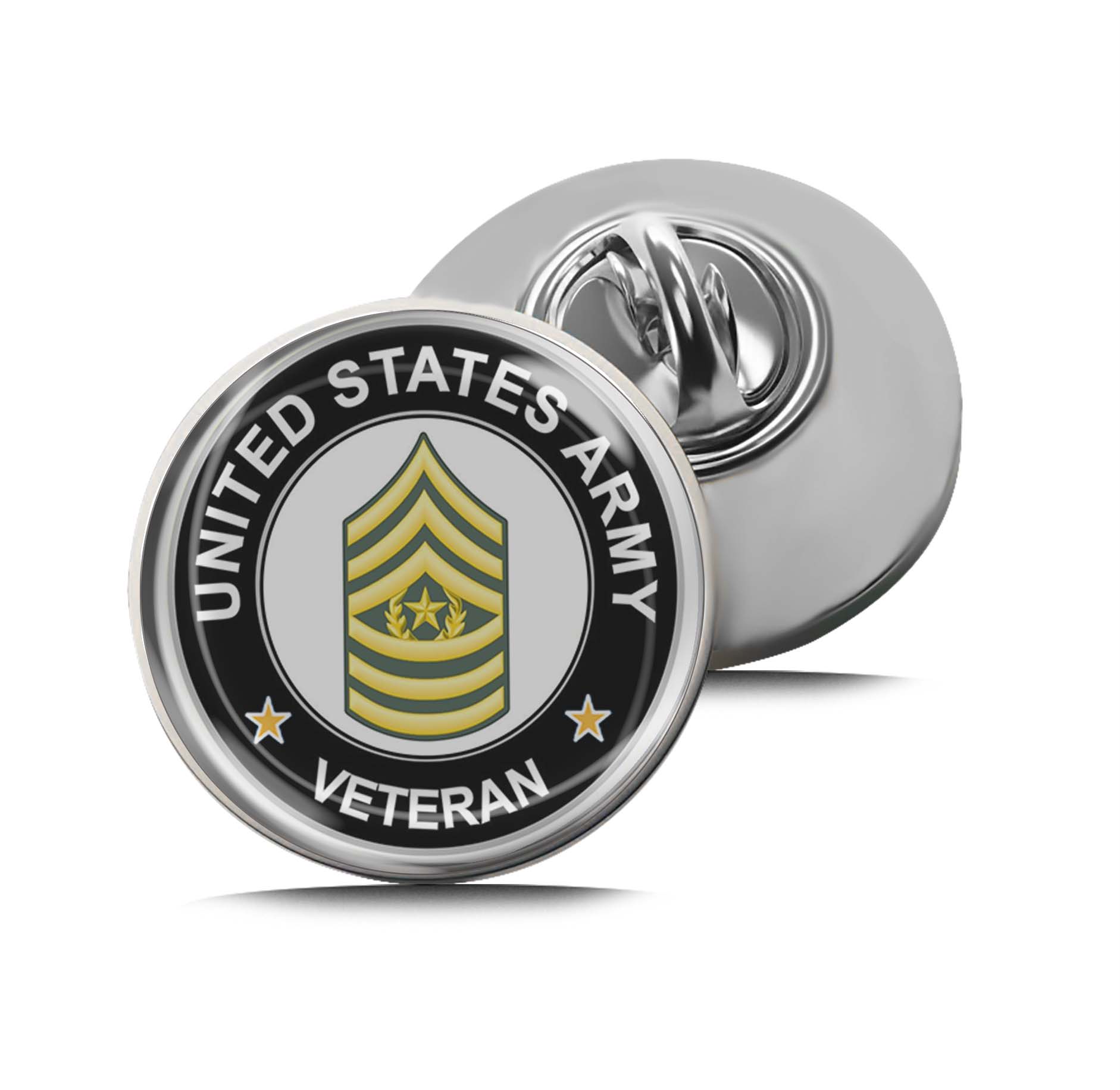 U.S. Army Command Sergeant Major Veteran Limited Edition Lapel Pin Exclusive Metal Brooch Badge Accessories For Backpack, Clothes, Hats | Cute Gifts and Collectibles
