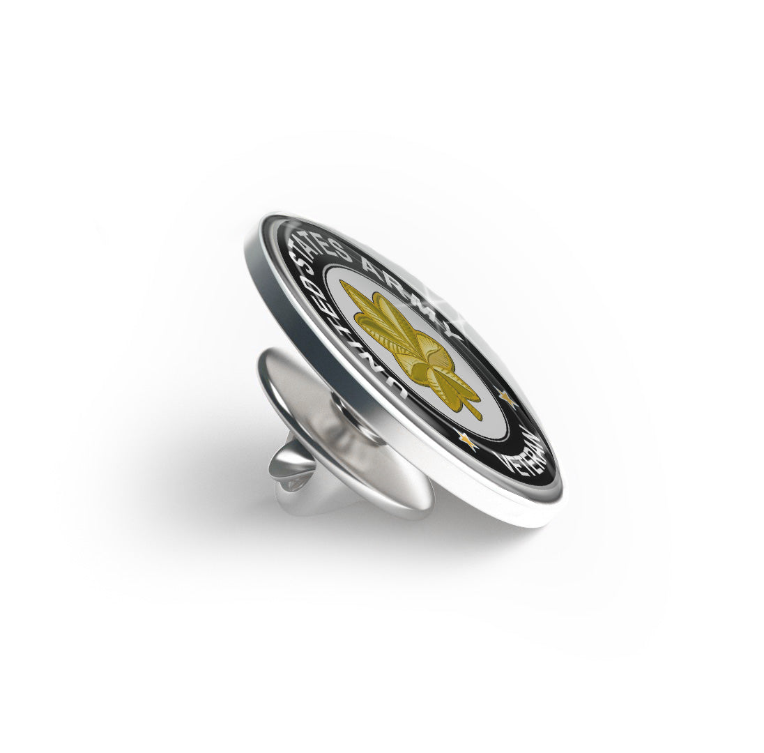 U.S. Army Major Veteran Limited Edition Lapel Pin Exclusive Metal Brooch Badge Accessories For Backpack, Clothes, Hats | Cute Gifts and Collectibles