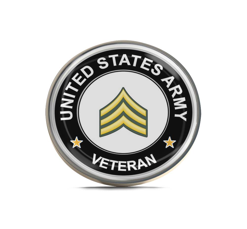U.S. Army Sergeant Veteran Limited Edition Lapel Pin Exclusive Metal Brooch Badge Accessories For Backpack, Clothes, Hats | Cute Gifts and Collectibles