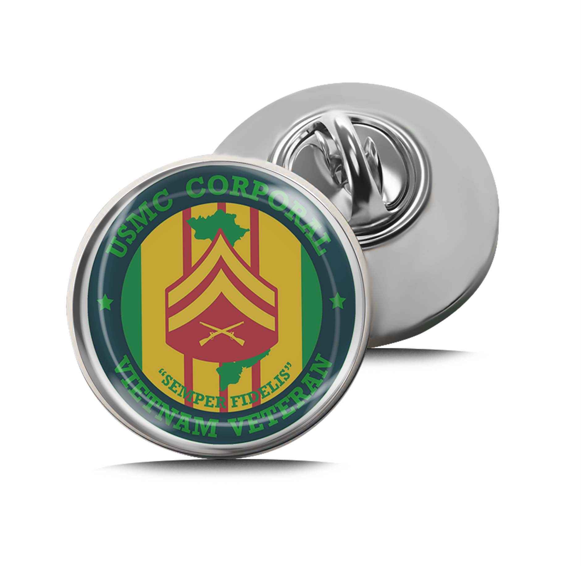 U.S. Marine Corps Corporal Vietnam Limited Edition Lapel Pin Exclusive Metal Brooch Badge Accessories For Backpack, Clothes, Hats | Cute Gifts and Collectibles