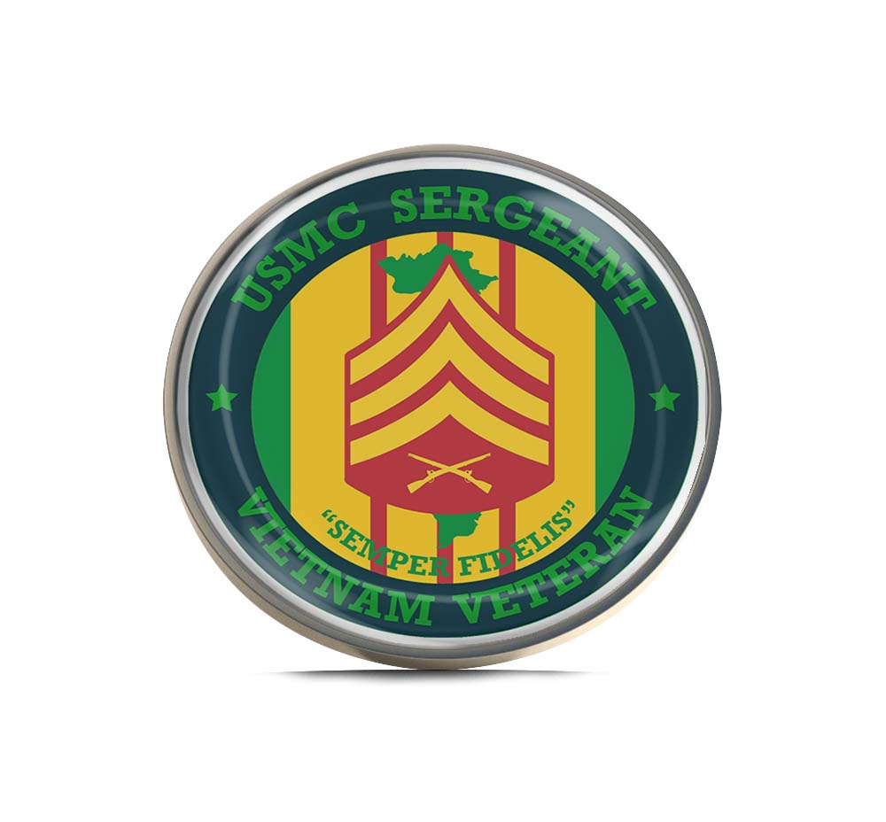 U.S. Marine Corps Sergeant Vietnam Limited Edition Lapel Pin Exclusive Metal Brooch Badge Accessories For Backpack, Clothes, Hats | Cute Gifts and Collectibles