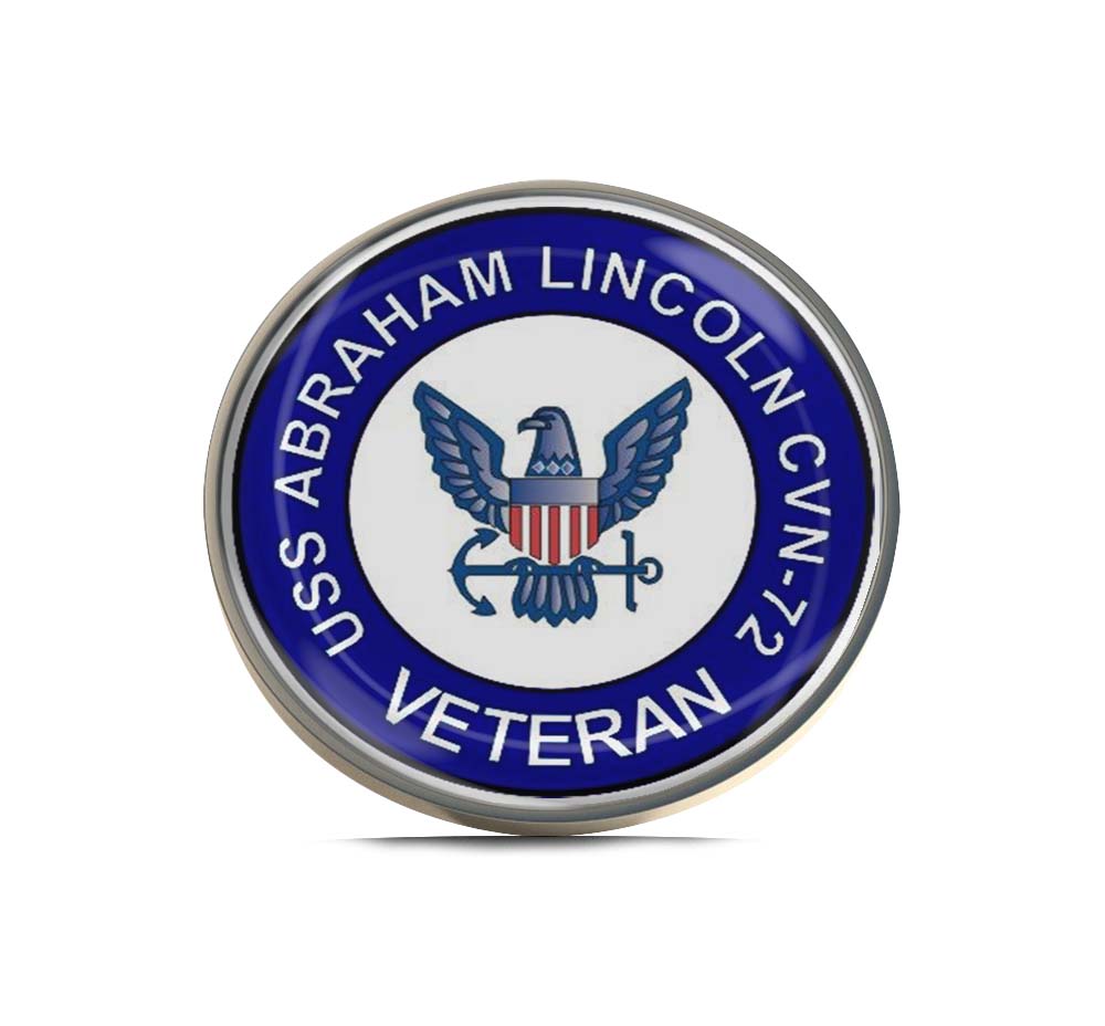 USS Abraham Lincoln CVN-72 Veteran Limited Edition Lapel Pin Exclusive Metal Brooch Badge Accessories For Backpack, Clothes, Hats | Cute Gifts and Collectibles