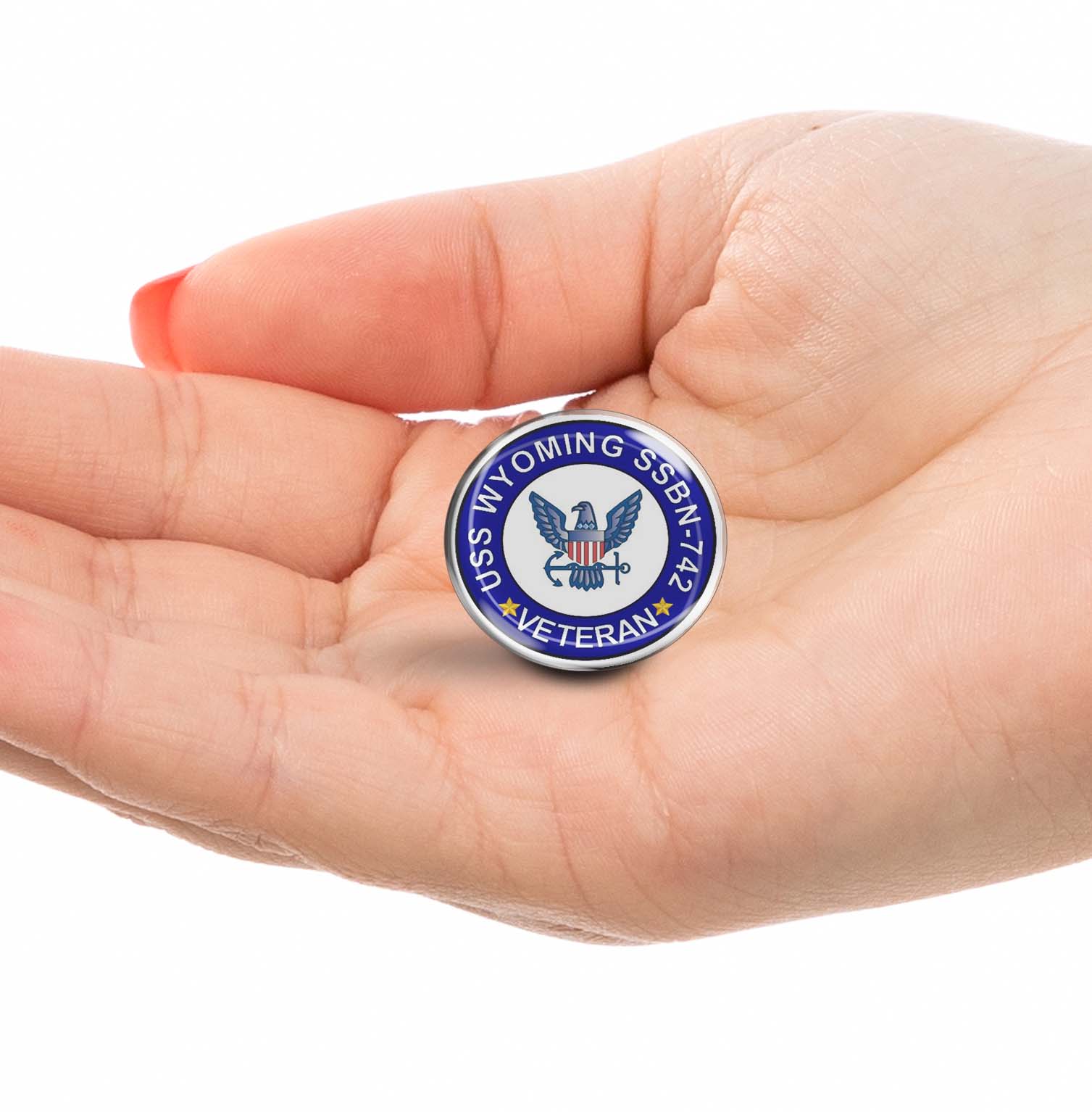 USS Wyoming SSBN-742 Veteran Limited Edition Lapel Pin Exclusive Metal Brooch Badge Accessories For Backpack, Clothes, Hats | Cute Gifts and Collectibles