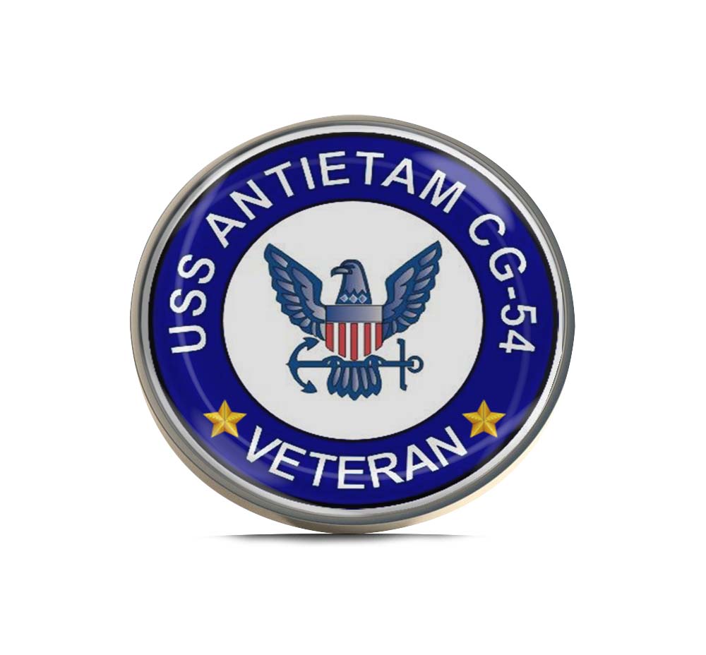 USS Antietam CG-54 Veteran Limited Edition Lapel Pin Exclusive Metal Brooch Badge Accessories For Backpack, Clothes, Hats | Cute Gifts and Collectibles