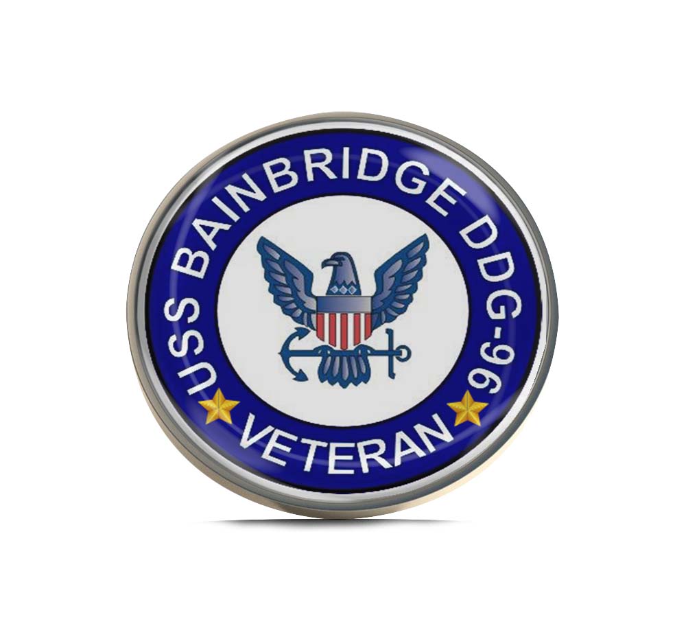 USS Bainbridge DDG-96 Veteran Limited Edition Lapel Pin Exclusive Metal Brooch Badge Accessories For Backpack, Clothes, Hats | Cute Gifts and Collectibles