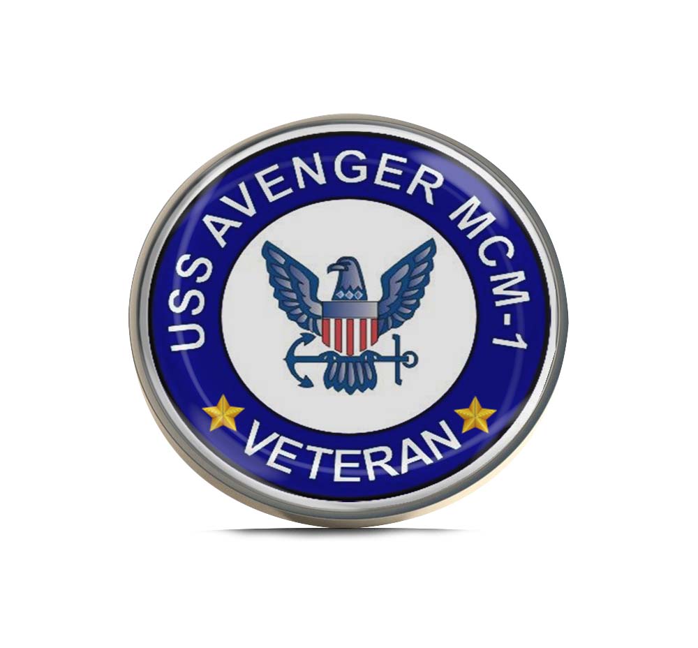 USS Avenger MCM-1 Veteran Limited Edition Lapel Pin Exclusive Metal Brooch Badge Accessories For Backpack, Clothes, Hats | Cute Gifts and Collectibles
