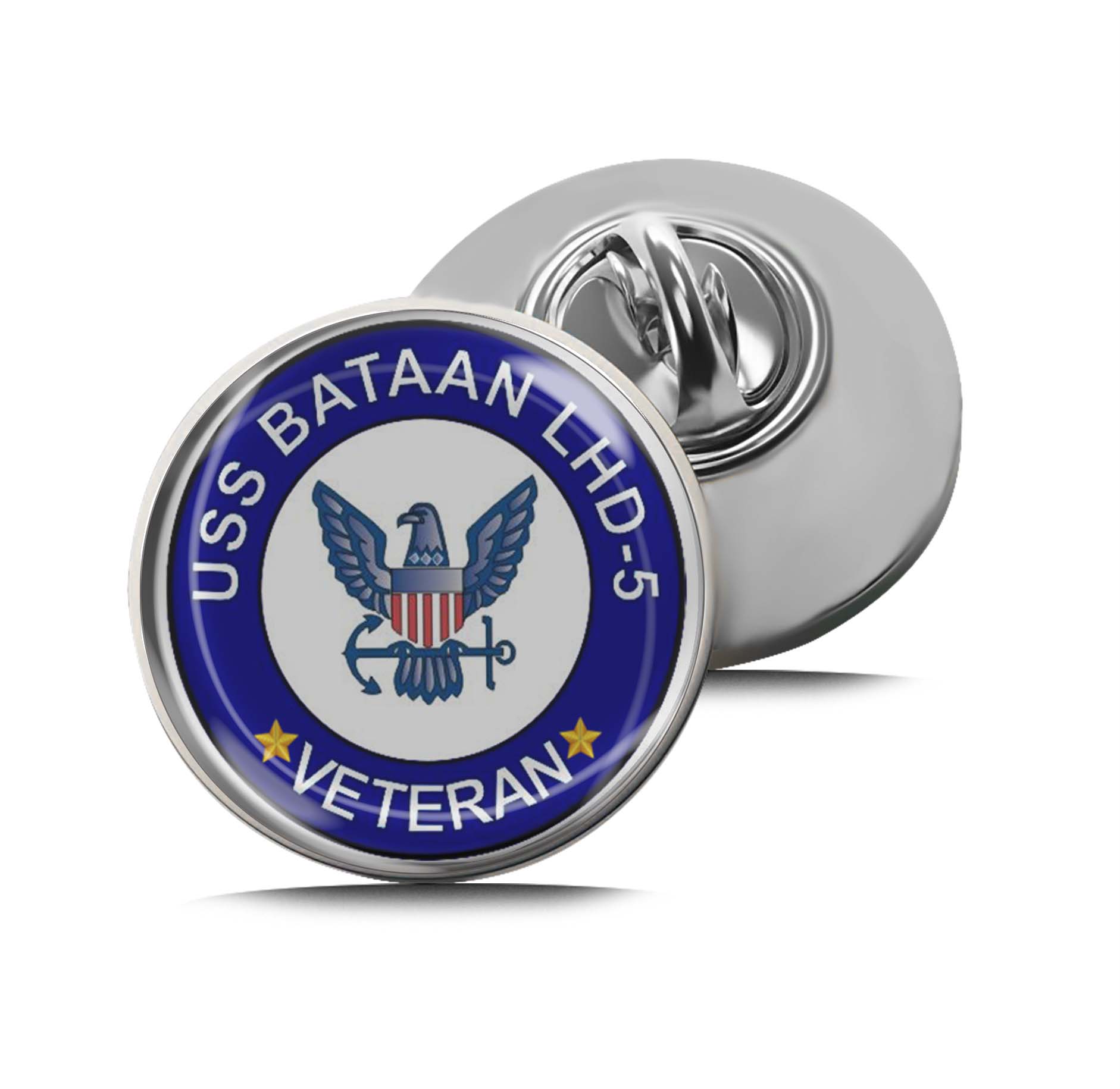 USS Bataan LHD-5 Veteran Limited Edition Lapel Pin Exclusive Metal Brooch Badge Accessories For Backpack, Clothes, Hats | Cute Gifts and Collectibles