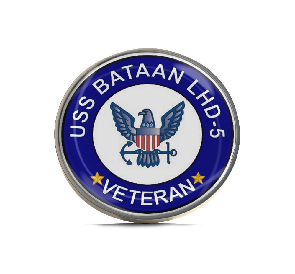 USS Bataan LHD-5 Veteran Limited Edition Lapel Pin Exclusive Metal Brooch Badge Accessories For Backpack, Clothes, Hats | Cute Gifts and Collectibles