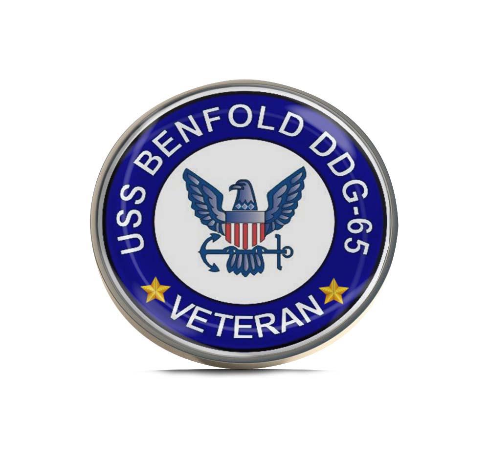 USS Benfold DDG-65 Veteran Limited Edition Lapel Pin Exclusive Metal Brooch Badge Accessories For Backpack, Clothes, Hats | Cute Gifts and Collectibles