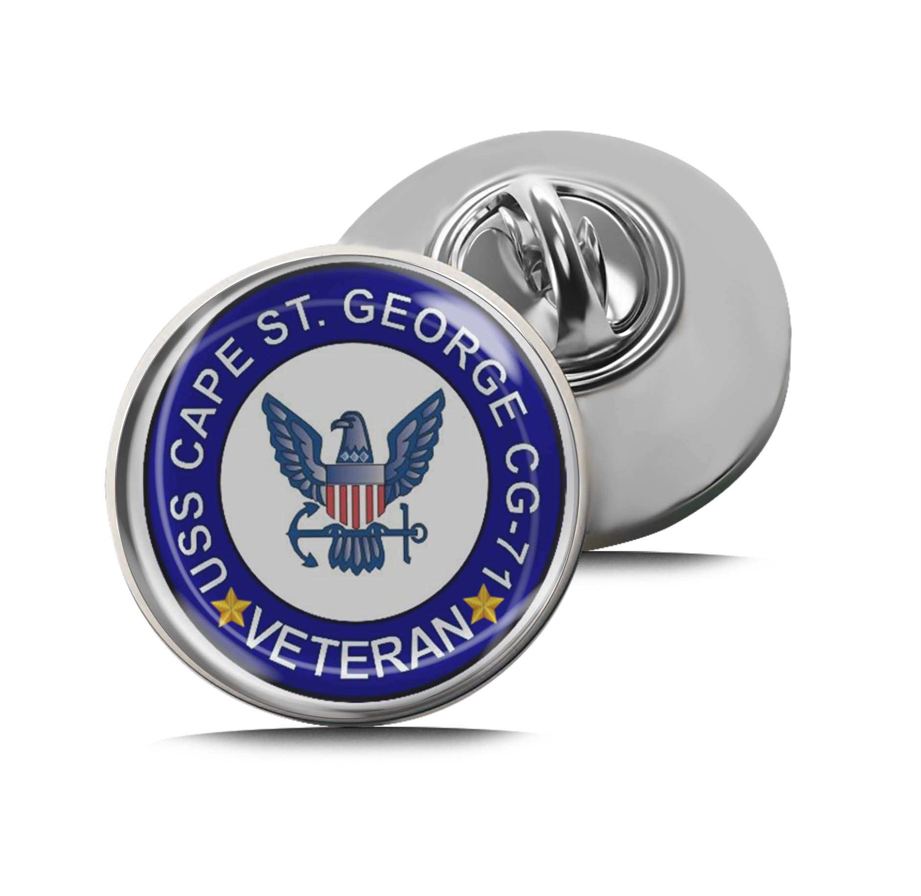 USS Cape St George CG-71 Veteran Limited Edition Lapel Pin Exclusive Metal Brooch Badge Accessories For Backpack, Clothes, Hats | Cute Gifts and Collectibles
