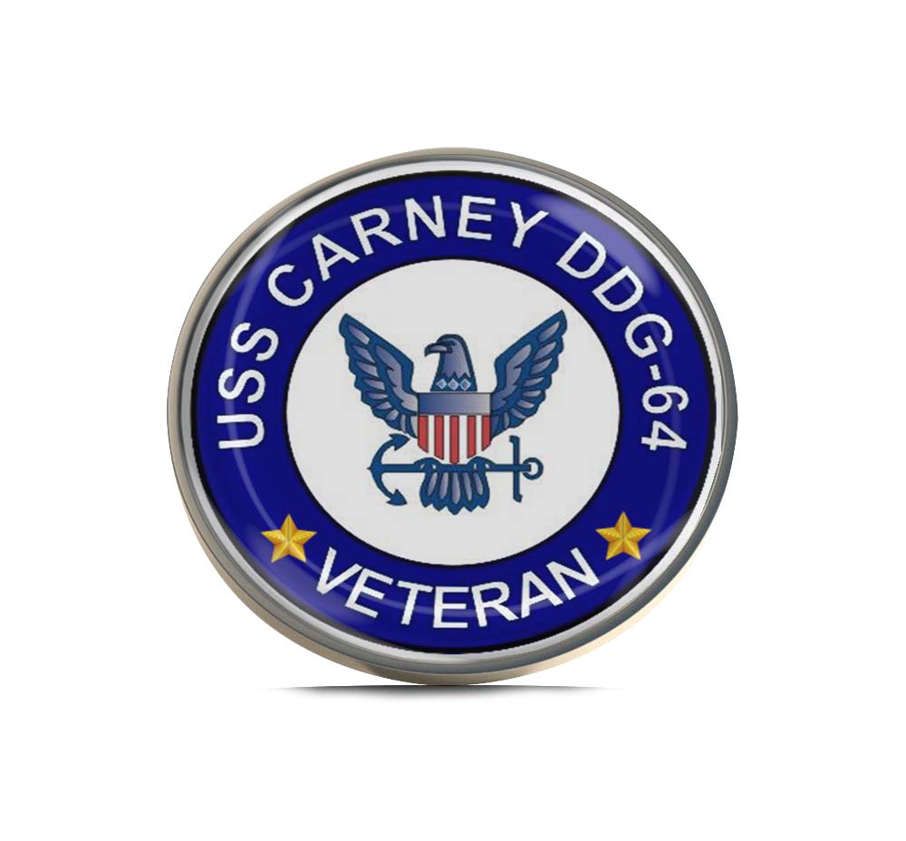 USS Carney DDG-64 Veteran Limited Edition Lapel Pin Exclusive Metal Brooch Badge Accessories For Backpack, Clothes, Hats | Cute Gifts and Collectibles