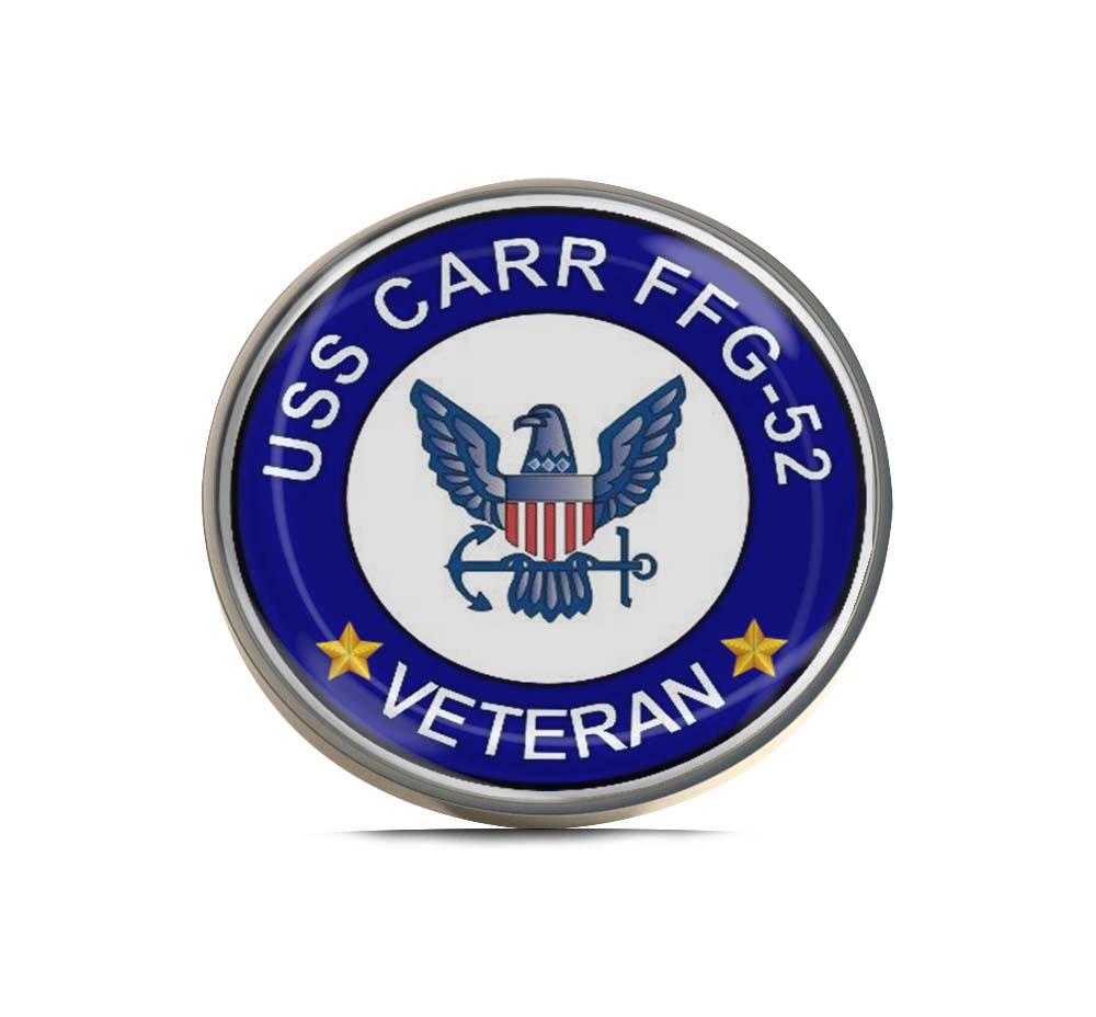 USS Carr FFG-52 Veteran Limited Edition Lapel Pin Exclusive Metal Brooch Badge Accessories For Backpack, Clothes, Hats | Cute Gifts and Collectibles