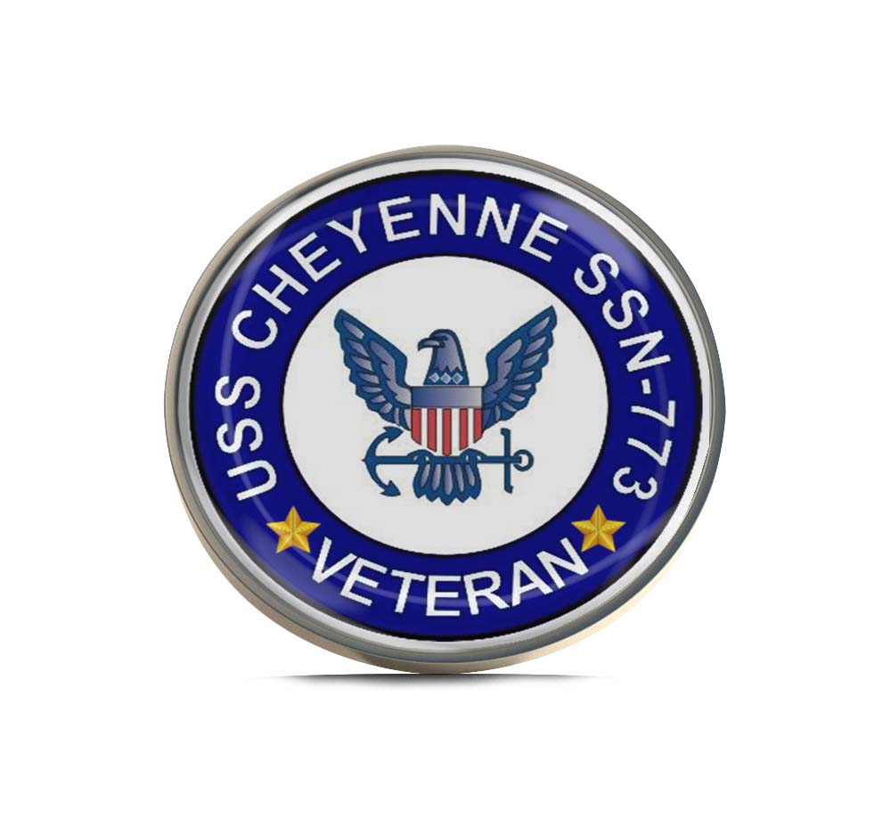 USS Cheyenne SSN-773 Veteran Limited Edition Lapel Pin Exclusive Metal Brooch Badge Accessories For Backpack, Clothes, Hats | Cute Gifts and Collectibles