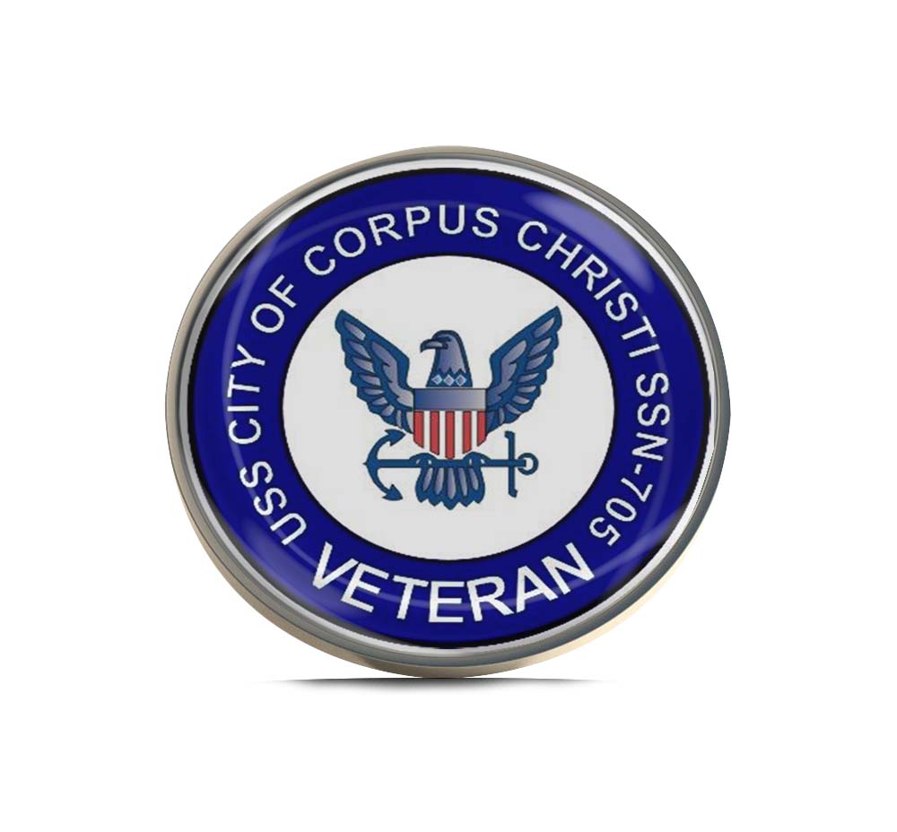 USS City of Corpus Christi SSN-705 Veteran Limited Edition Lapel Pin Exclusive Metal Brooch Badge Accessories For Backpack, Clothes, Hats | Cute Gifts and Collectibles