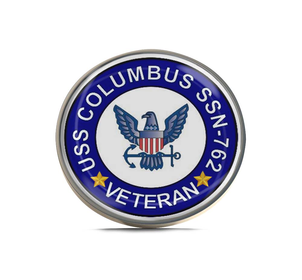 USS Columbus SSN-762 Veteran Limited Edition Lapel Pin Exclusive Metal Brooch Badge Accessories For Backpack, Clothes, Hats | Cute Gifts and Collectibles