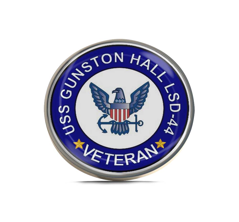 USS Gunston Hall LSD-44 Veteran Limited Edition Lapel Pin Exclusive Metal Brooch Badge Accessories For Backpack, Clothes, Hats | Cute Gifts and Collectibles