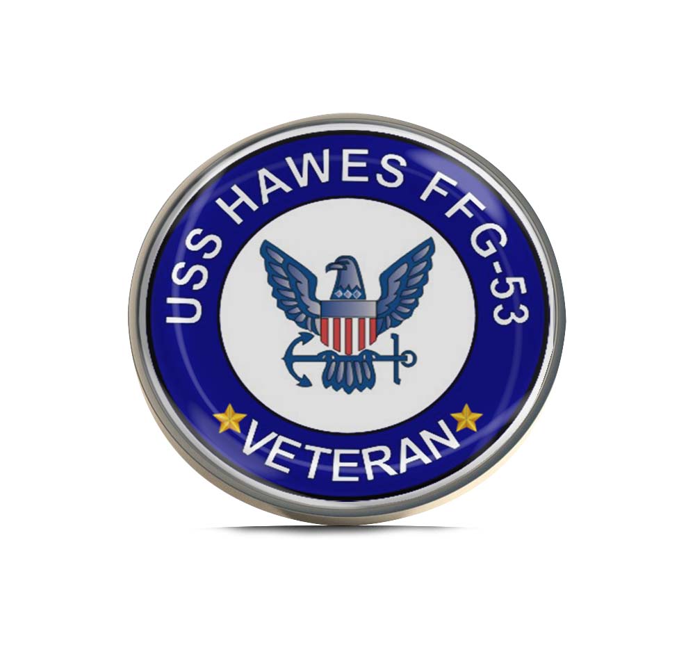 USS Hawes FFG-53 Veteran Limited Edition Lapel Pin Exclusive Metal Brooch Badge Accessories For Backpack, Clothes, Hats | Cute Gifts and Collectibles