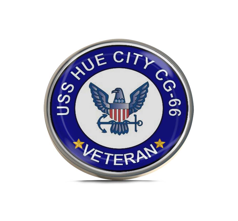USS Hue City CG-66 Veteran Limited Edition Lapel Pin Exclusive Metal Brooch Badge Accessories For Backpack, Clothes, Hats | Cute Gifts and Collectibles