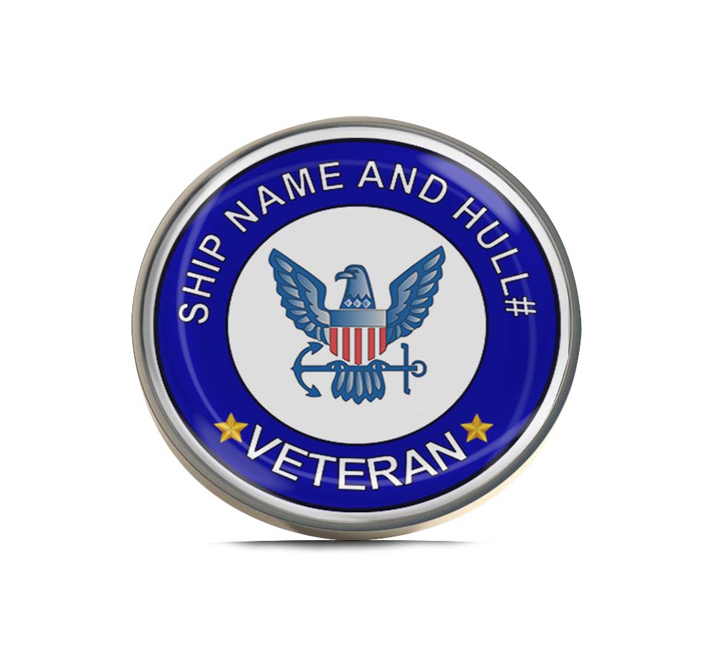 Custom U.S. Navy Ship Limited Edition Lapel Pin Exclusive Metal Brooch Badge Accessories For Backpack, Clothes, Hats | Cute Gifts and Collectibles