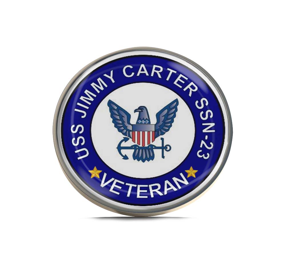 USS Jimmy Carter SSN-23 Veteran Limited Edition Lapel Pin Exclusive Metal Brooch Badge Accessories For Backpack, Clothes, Hats | Cute Gifts and Collectibles
