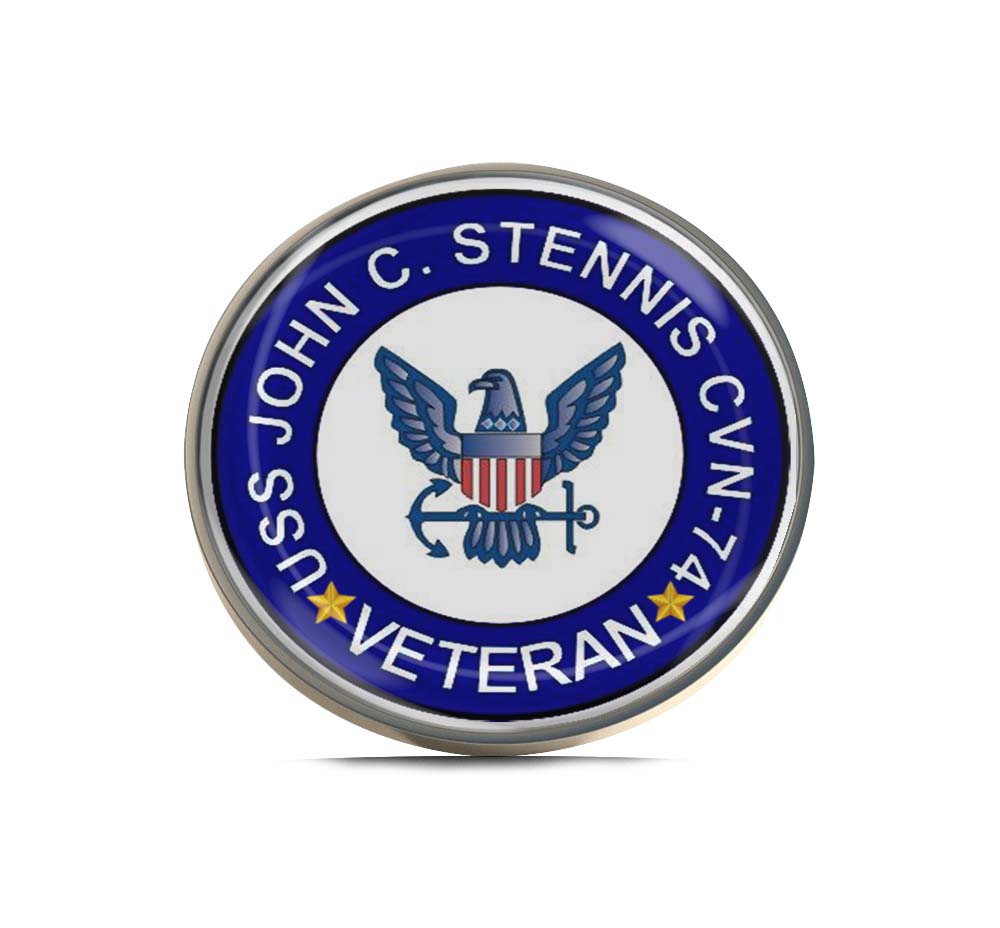 USS John C Stennis CVN-74 Veteran Limited Edition Lapel Pin Exclusive Metal Brooch Badge Accessories For Backpack, Clothes, Hats | Cute Gifts and Collectibles