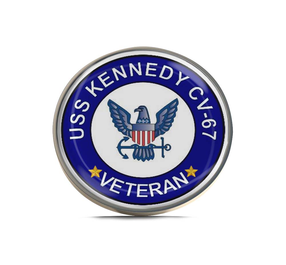 USS Kennedy CV-67 Veteran Limited Edition Lapel Pin Exclusive Metal Brooch Badge Accessories For Backpack, Clothes, Hats | Cute Gifts and Collectibles