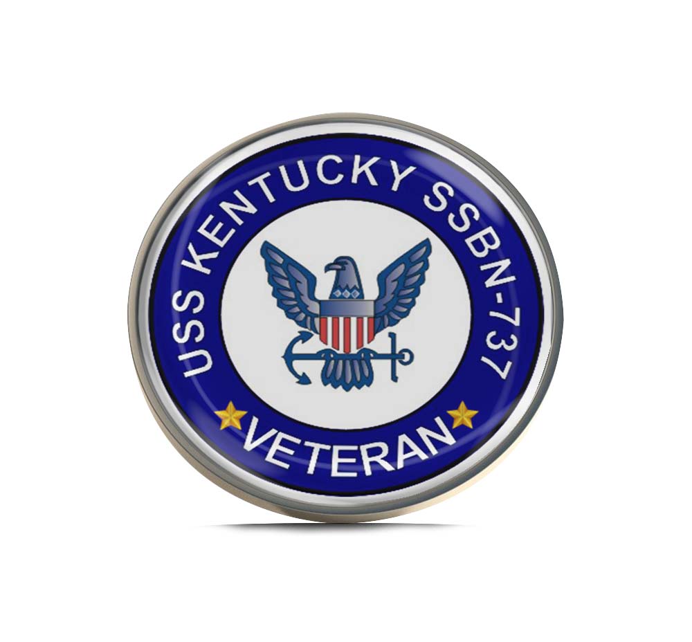 USS Kentucky SSBN-737 Veteran Limited Edition Lapel Pin Exclusive Metal Brooch Badge Accessories For Backpack, Clothes, Hats | Cute Gifts and Collectibles