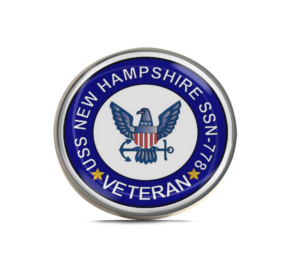 USS New Hampshire SSN-778 Veteran Limited Edition Lapel Pin Exclusive Metal Brooch Badge Accessories For Backpack, Clothes, Hats | Cute Gifts and Collectibles