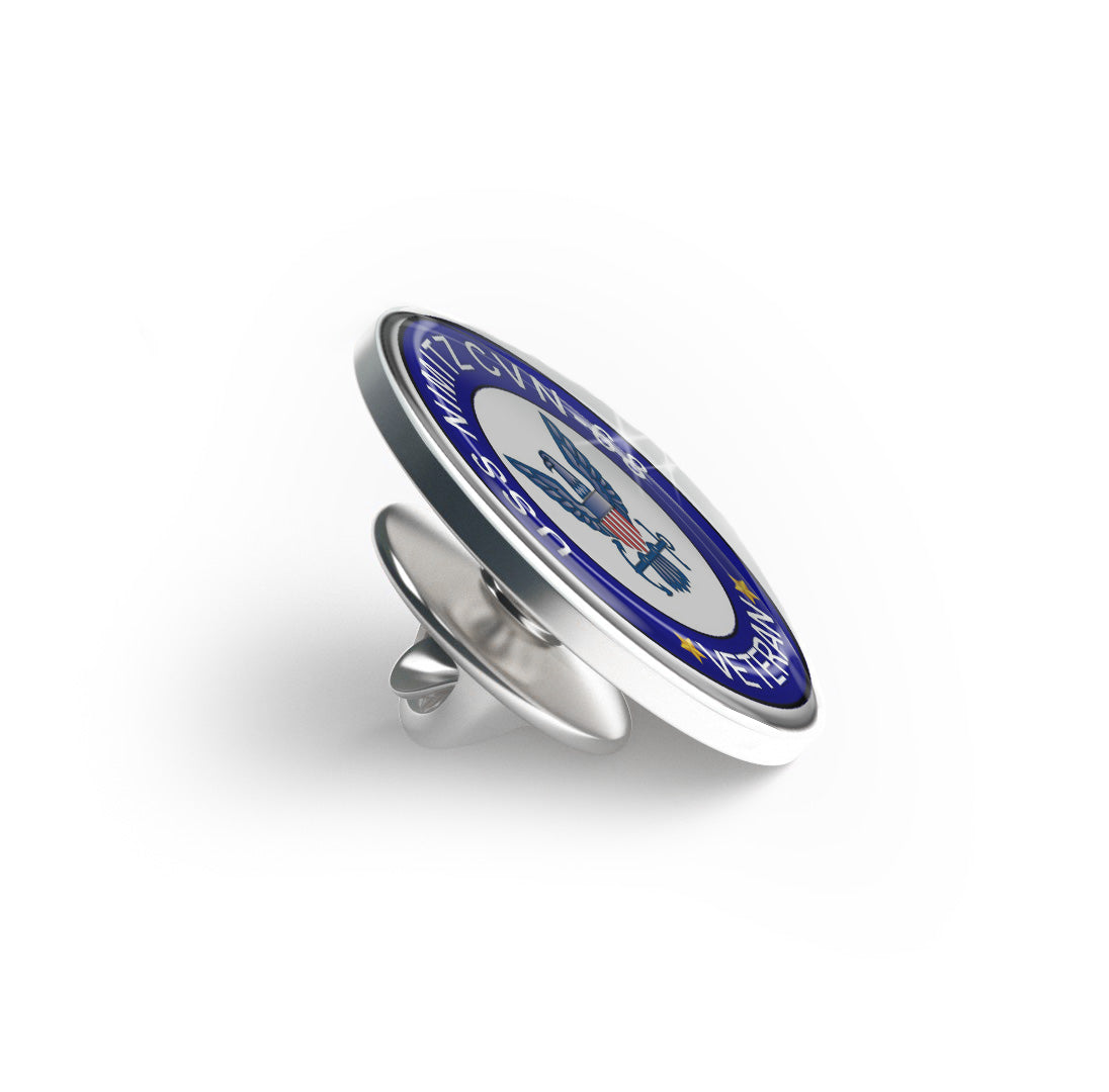 USS Nimitz CVN-68 Veteran Limited Edition Lapel Pin Exclusive Metal Brooch Badge Accessories For Backpack, Clothes, Hats | Cute Gifts and Collectibles