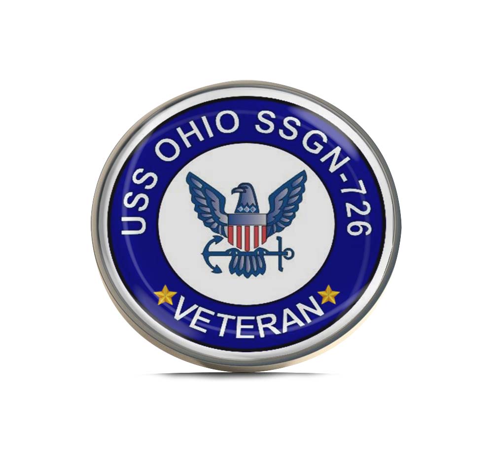 USS Ohio SSGN-726 Veteran Limited Edition Lapel Pin Exclusive Metal Brooch Badge Accessories For Backpack, Clothes, Hats | Cute Gifts and Collectibles