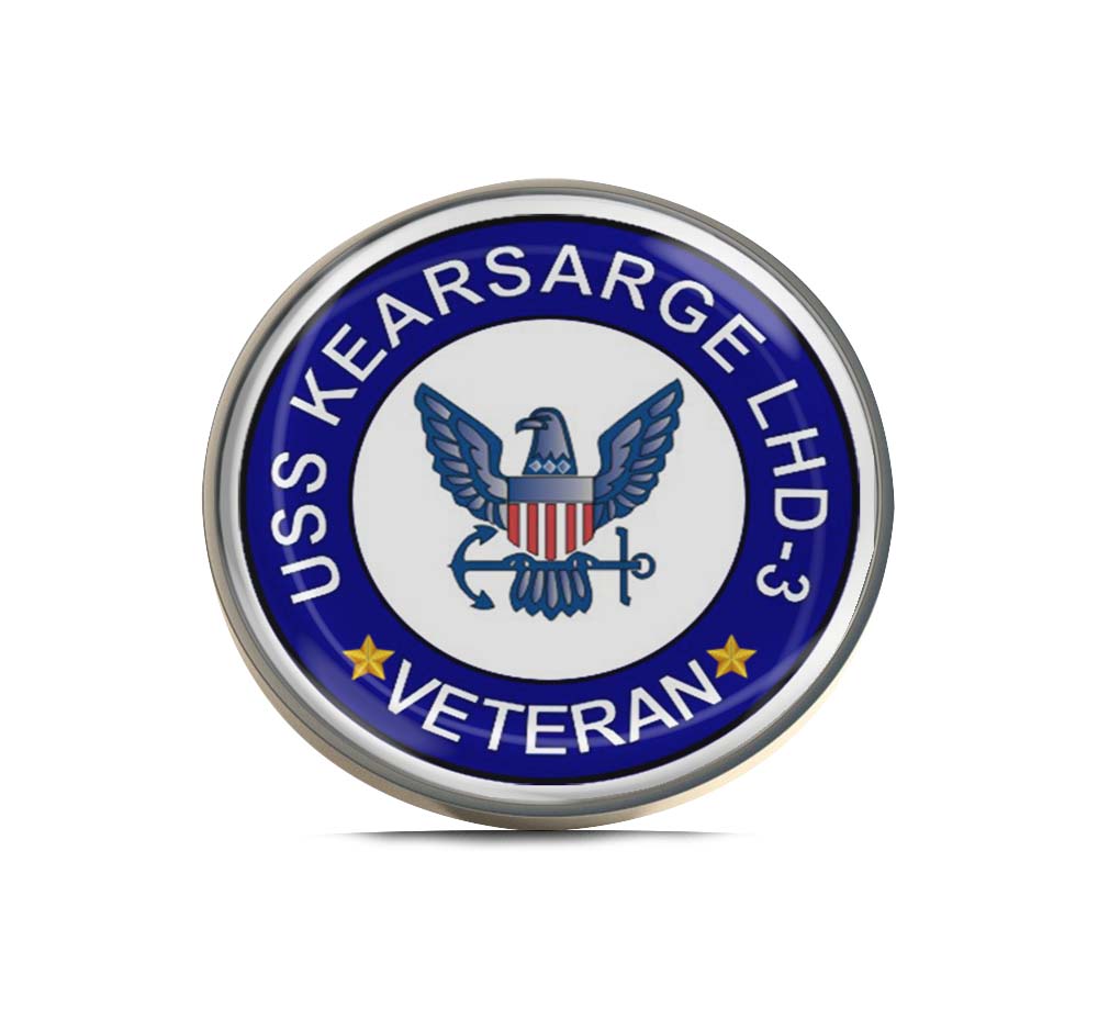 USS Kearsarge LHD-3 Veteran Limited Edition Lapel Pin Exclusive Metal Brooch Badge Accessories For Backpack, Clothes, Hats | Cute Gifts and Collectibles