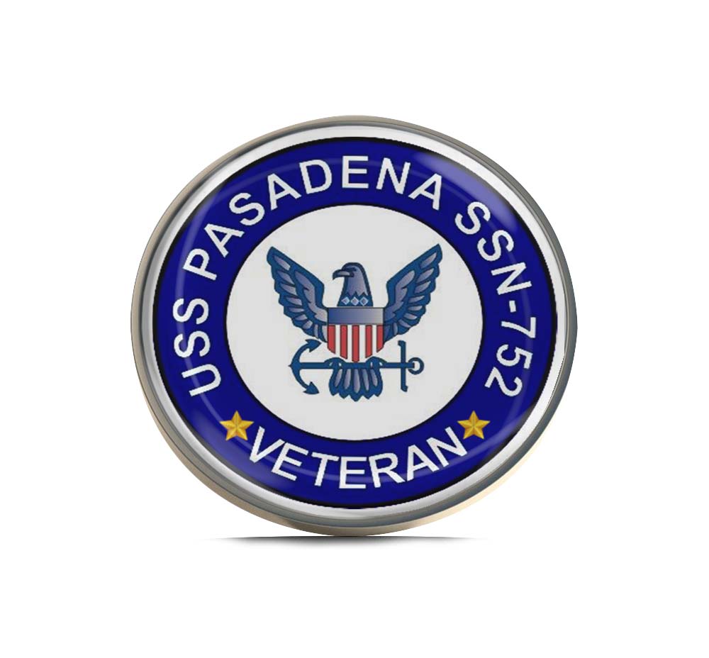 USS Pasadena SSN-752 Veteran Limited Edition Lapel Pin Exclusive Metal Brooch Badge Accessories For Backpack, Clothes, Hats | Cute Gifts and Collectibles