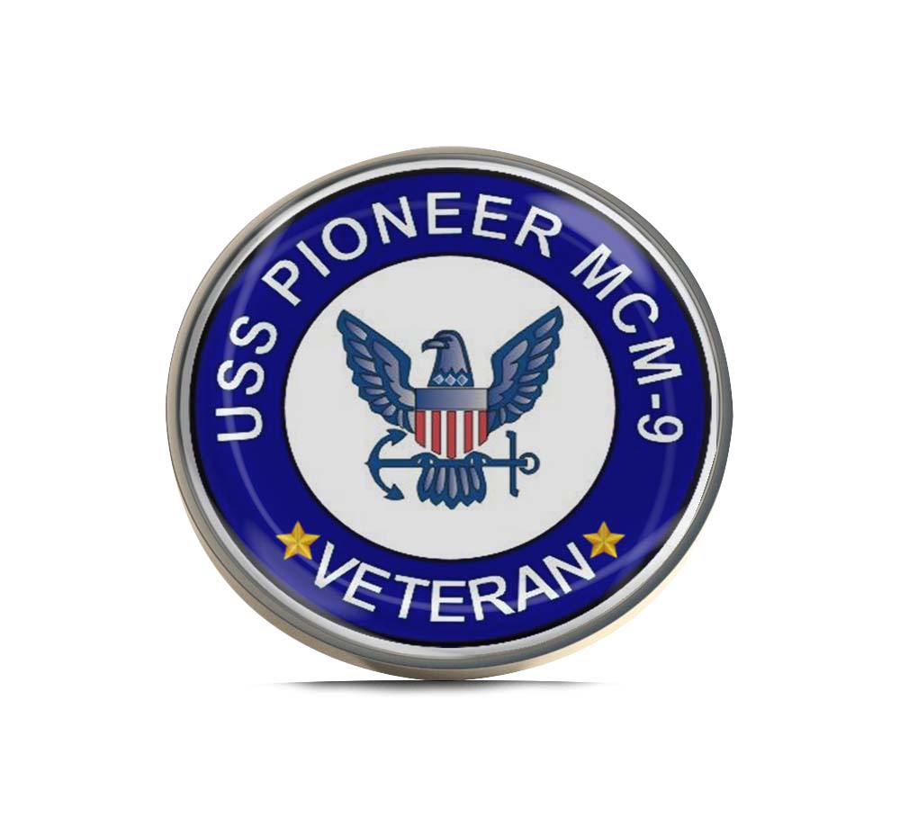 USS Pioneer MCM-9 Veteran Limited Edition Lapel Pin Exclusive Metal Brooch Badge Accessories For Backpack, Clothes, Hats | Cute Gifts and Collectibles